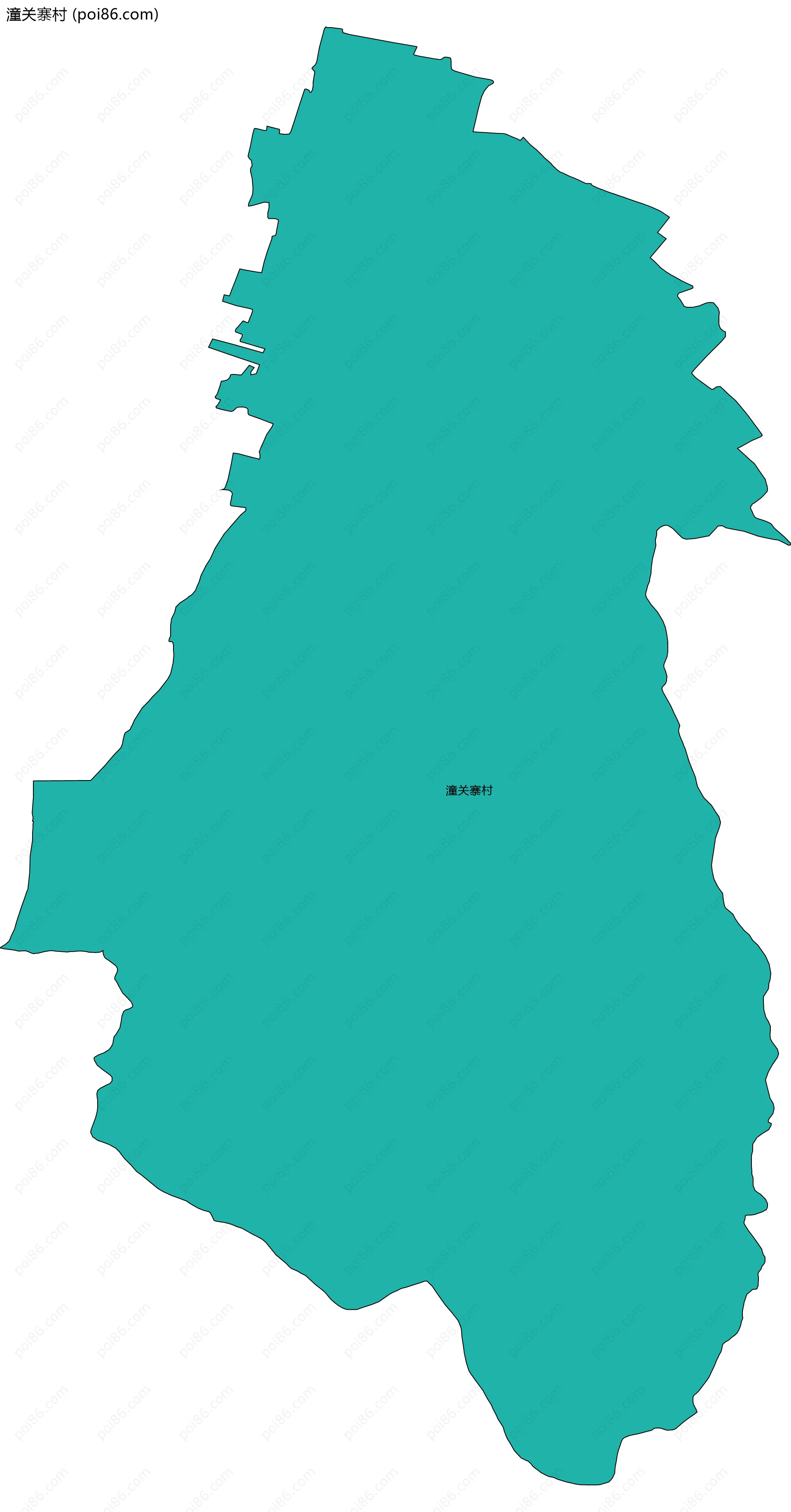 潼关寨村边界地图