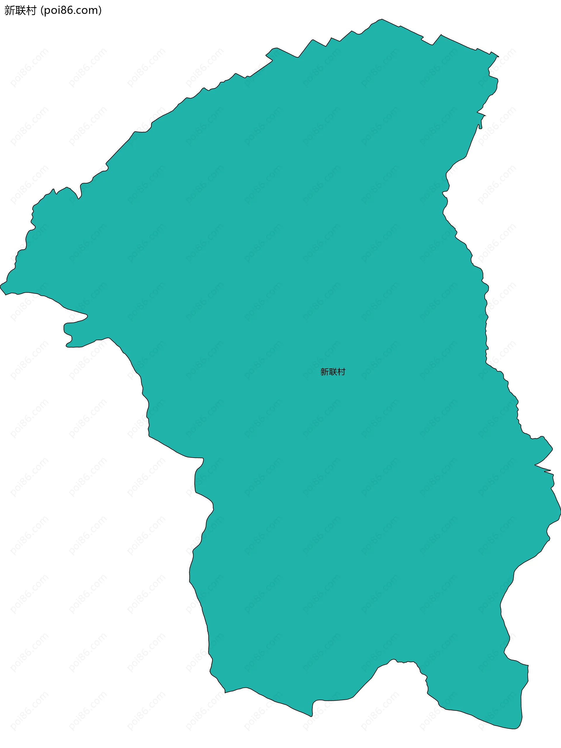 新联村边界地图