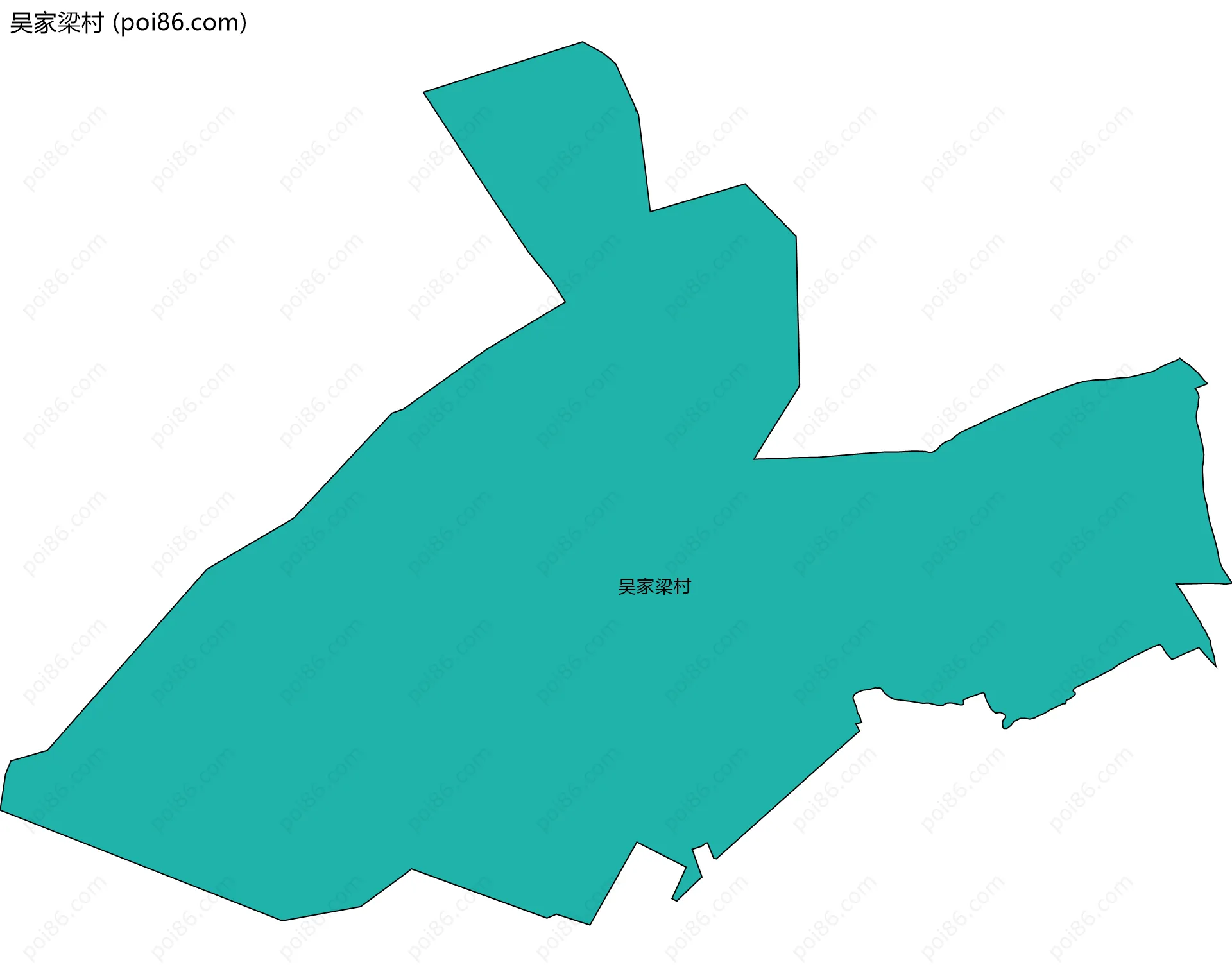 吴家梁村边界地图