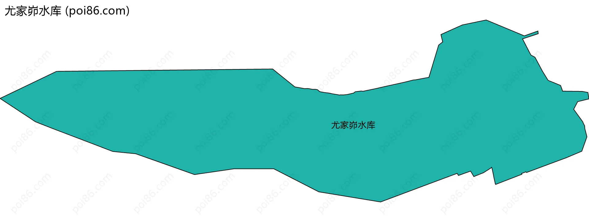 尤家峁水库边界地图