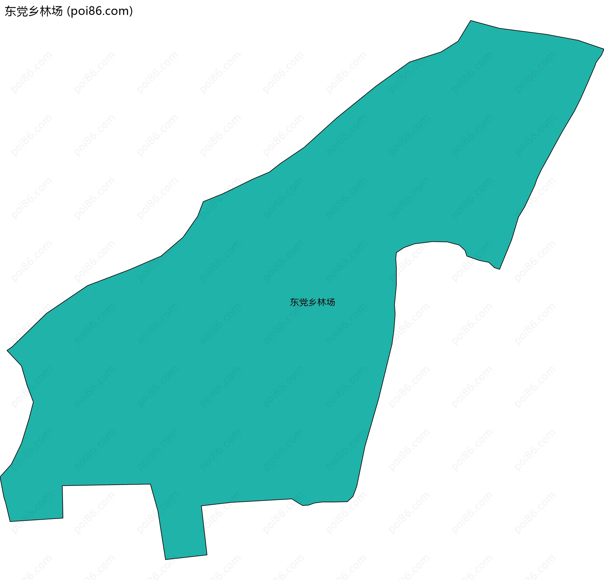 东党乡林场边界地图