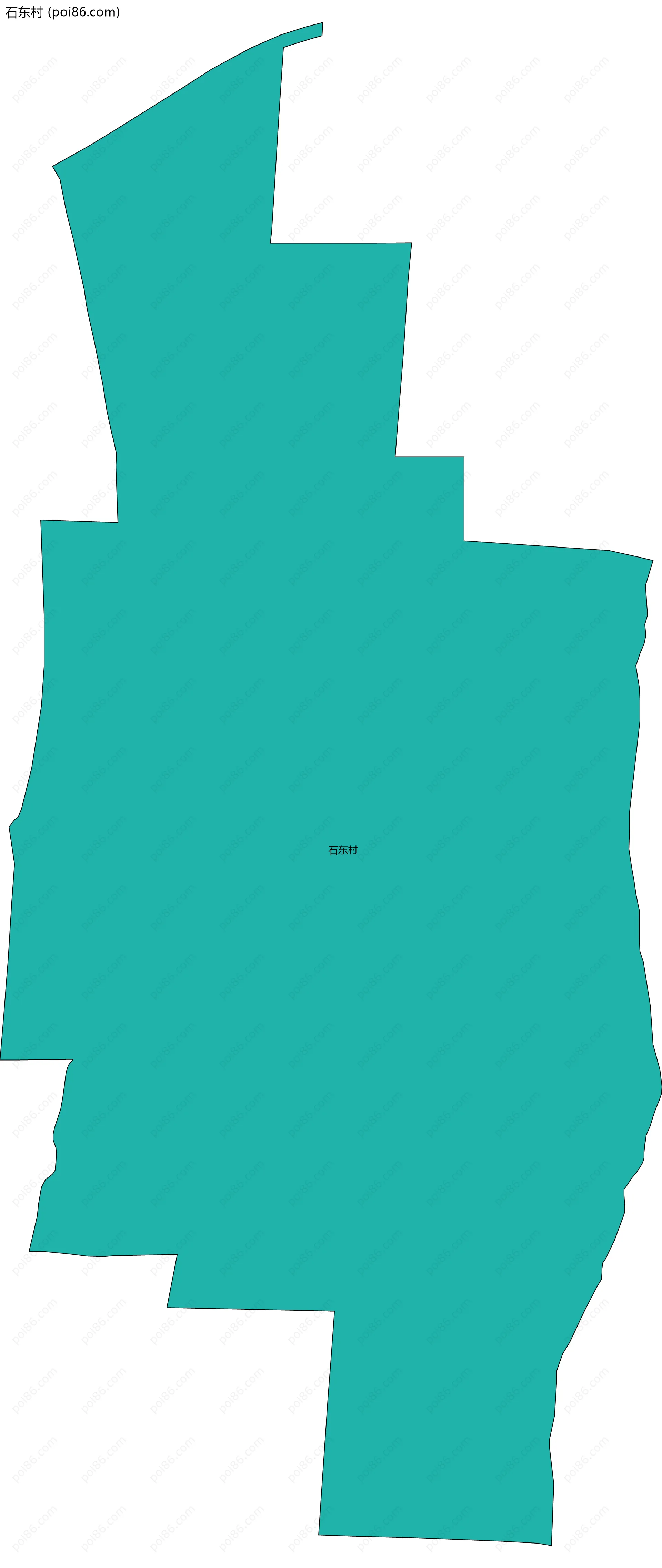 石东村边界地图