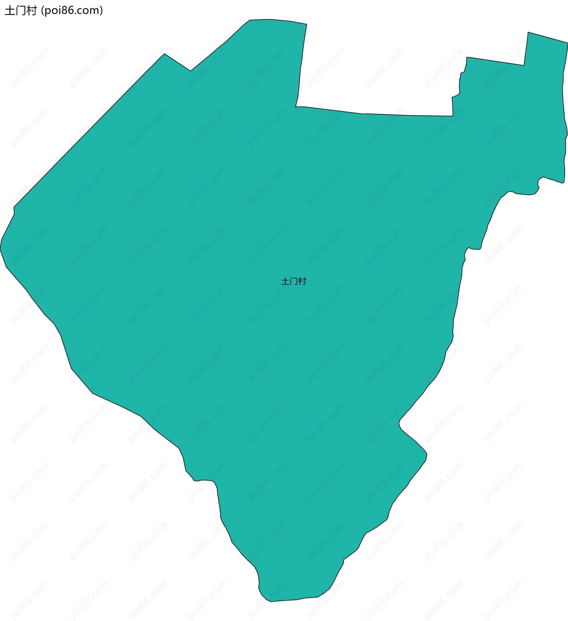 土门村边界地图