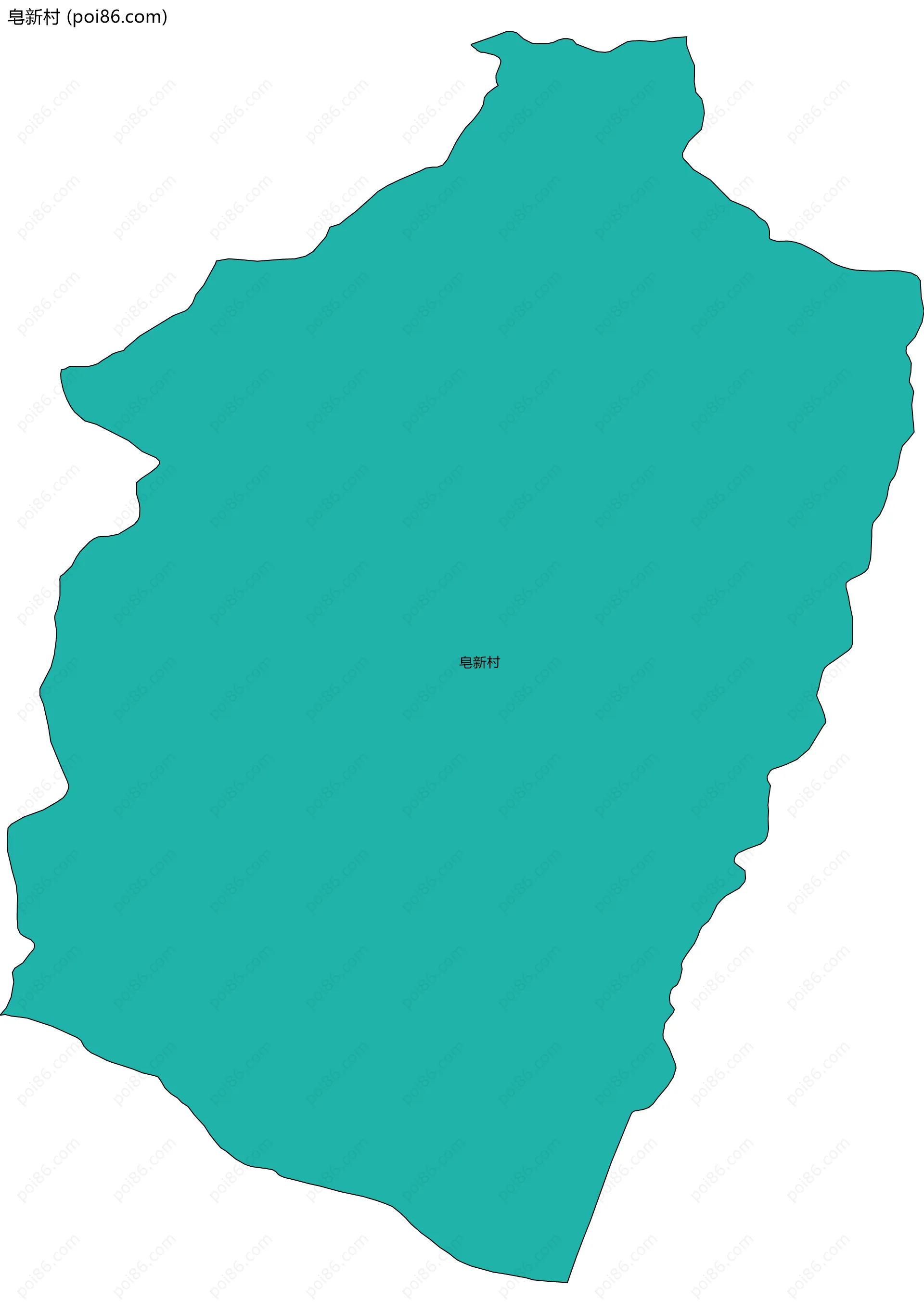 皂新村边界地图