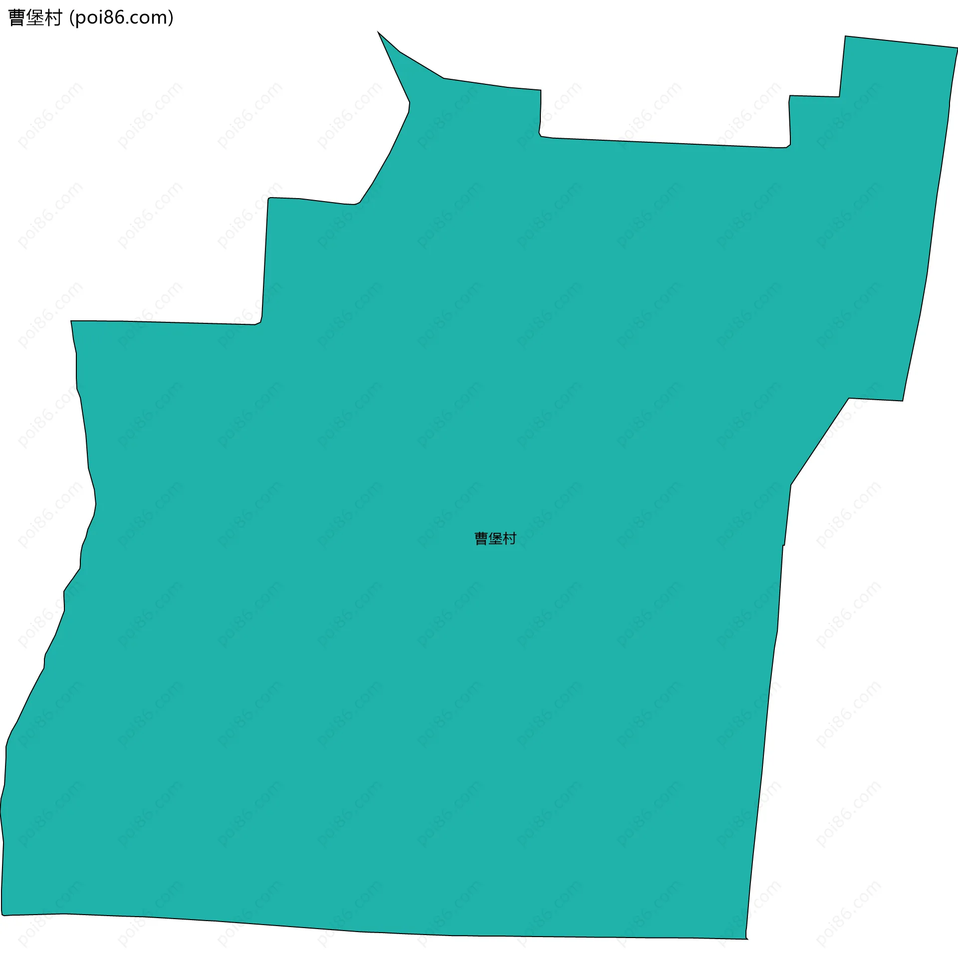 曹堡村边界地图