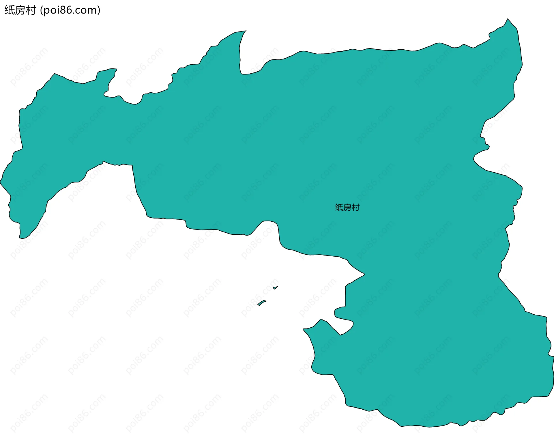 纸房村边界地图