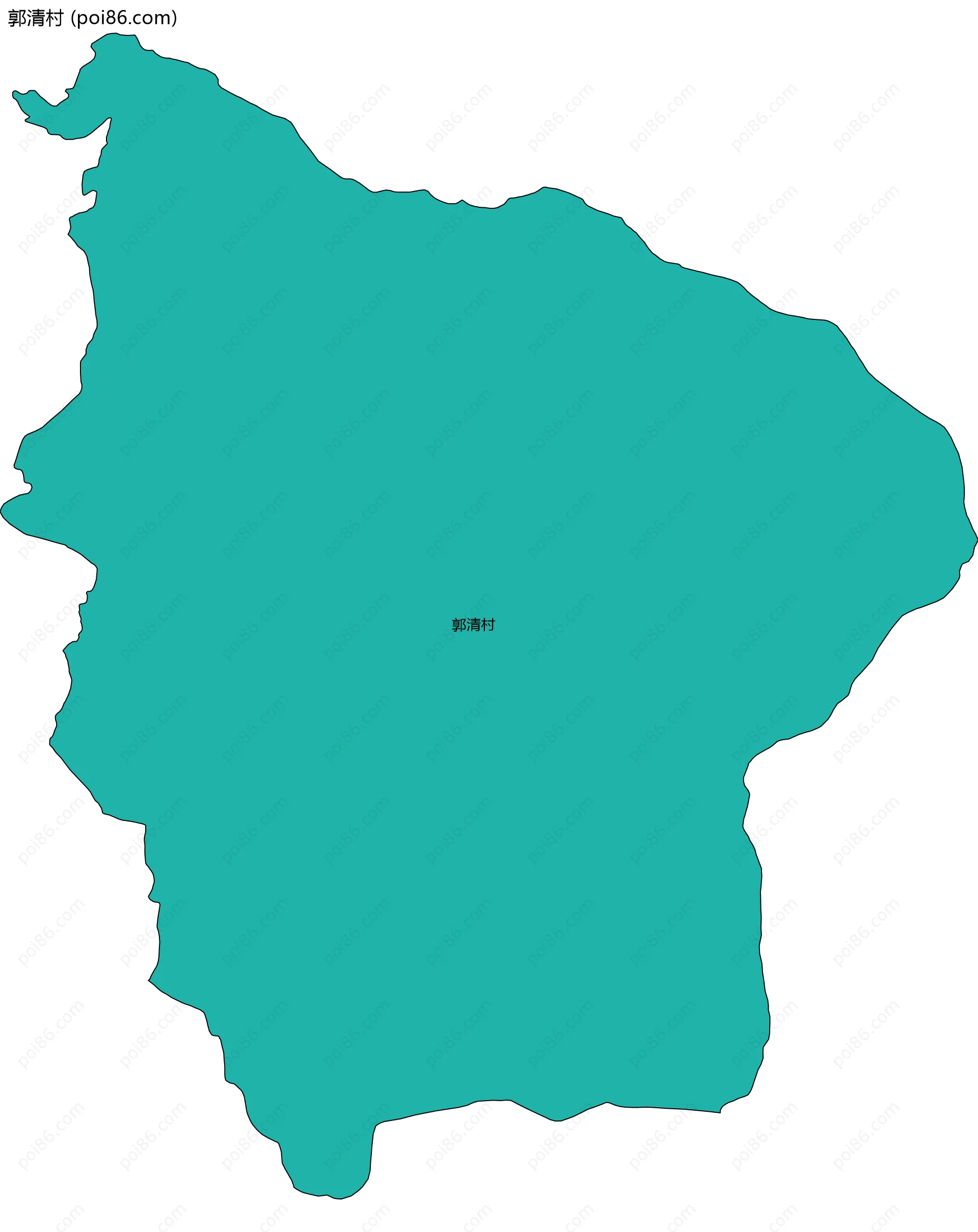郭清村边界地图