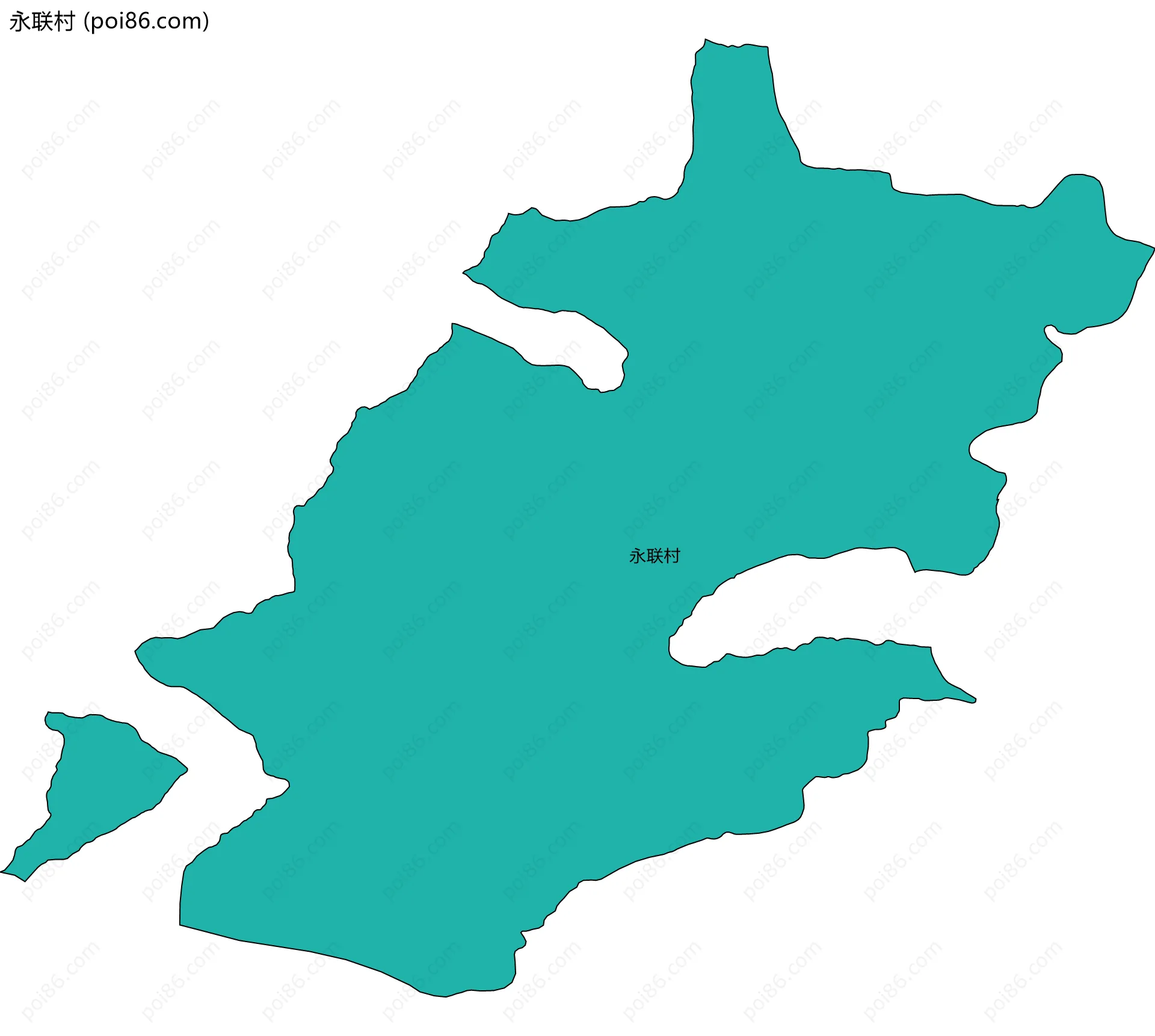 永联村边界地图