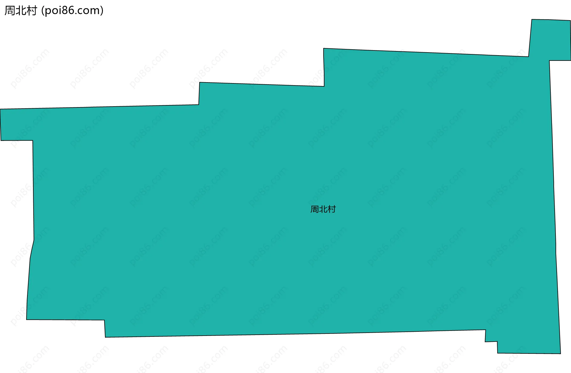 周北村边界地图
