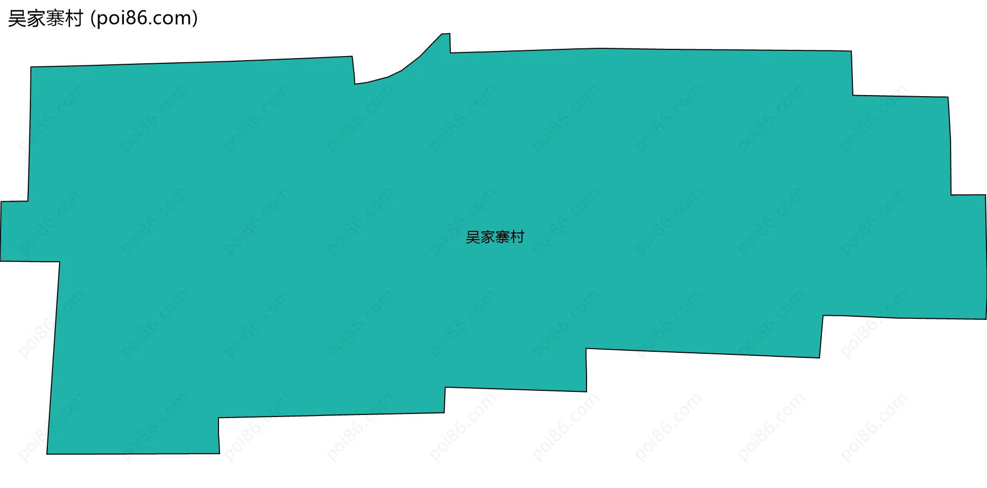 吴家寨村边界地图