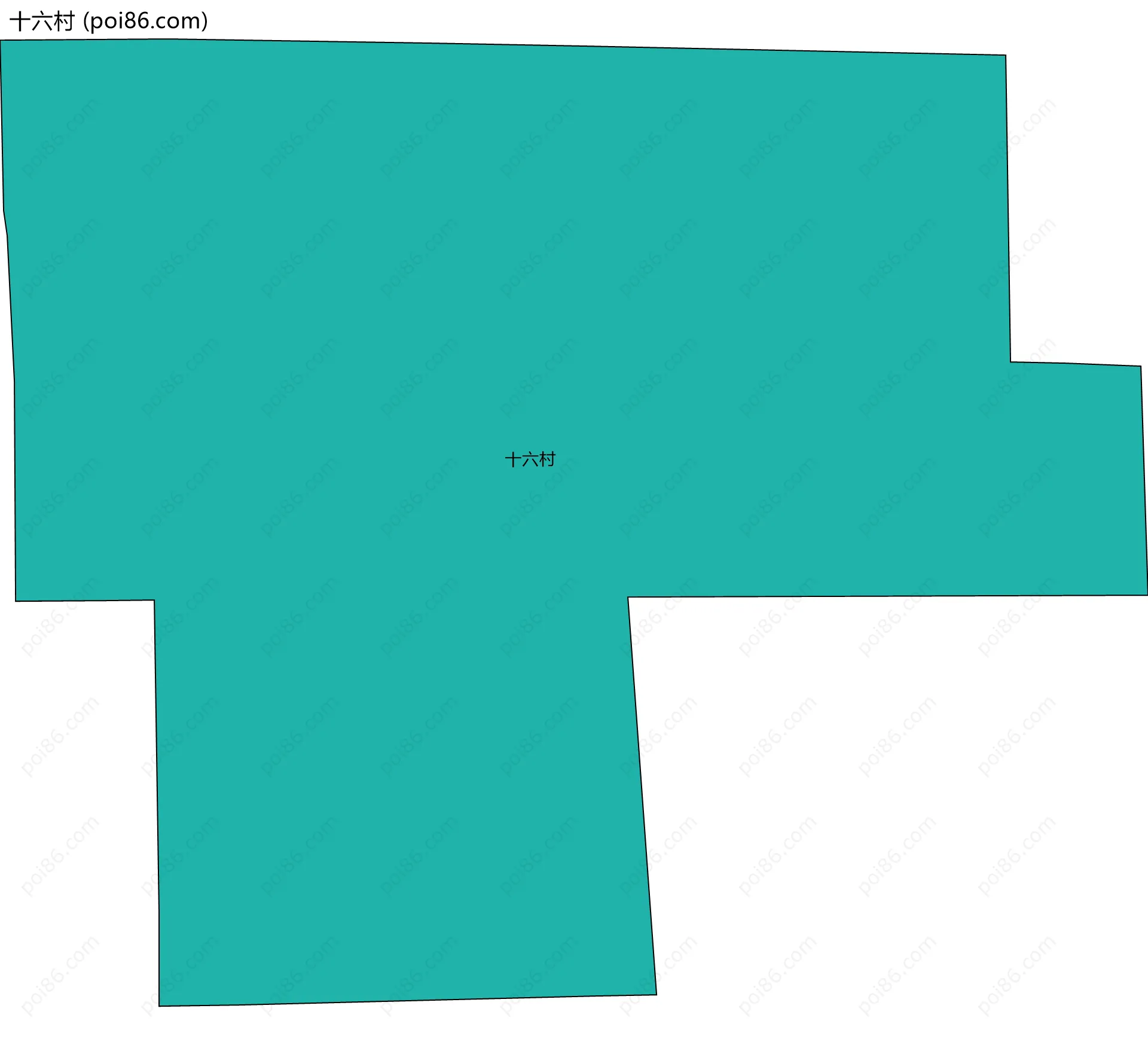 十六村边界地图