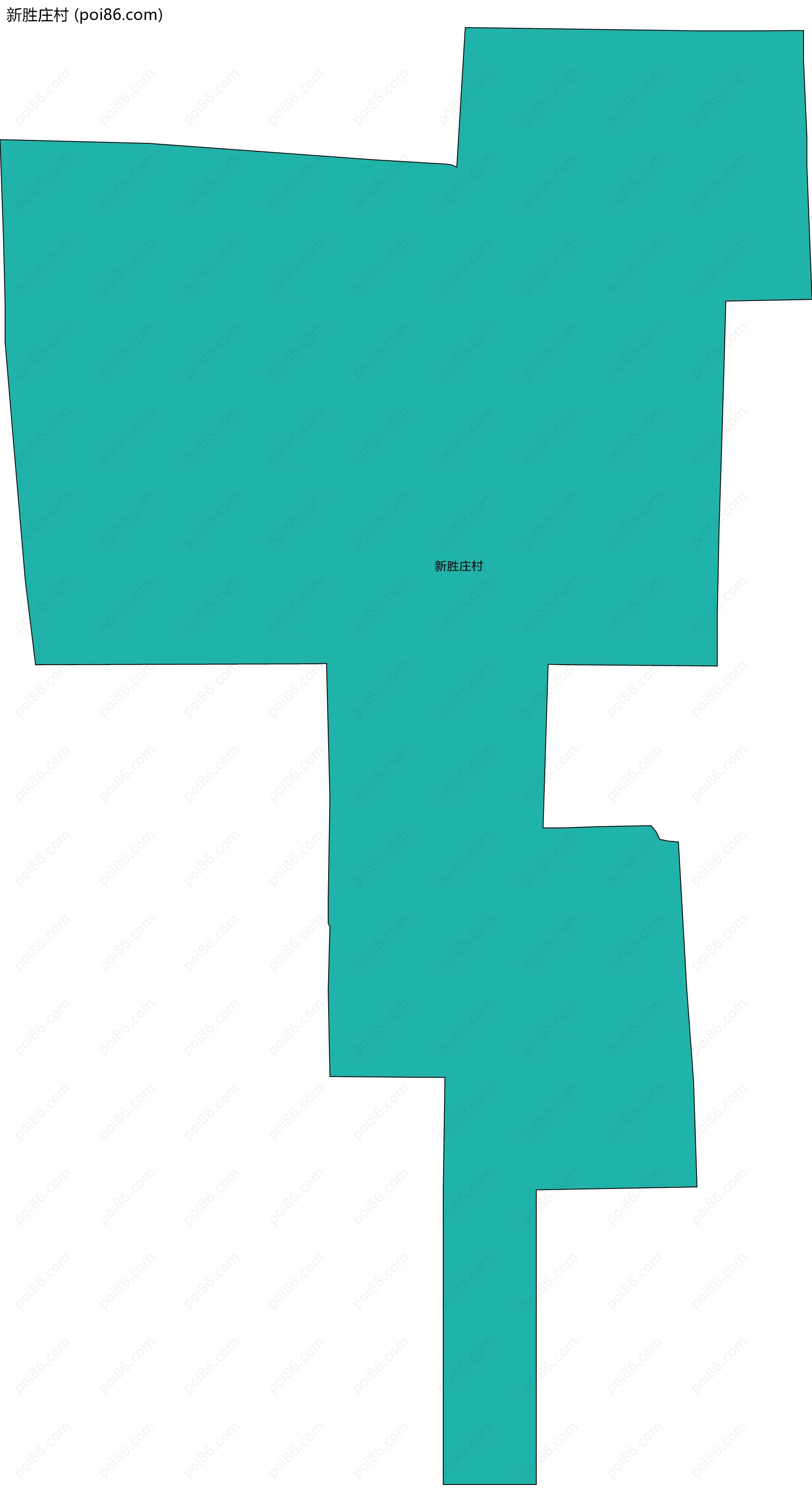 新胜庄村边界地图