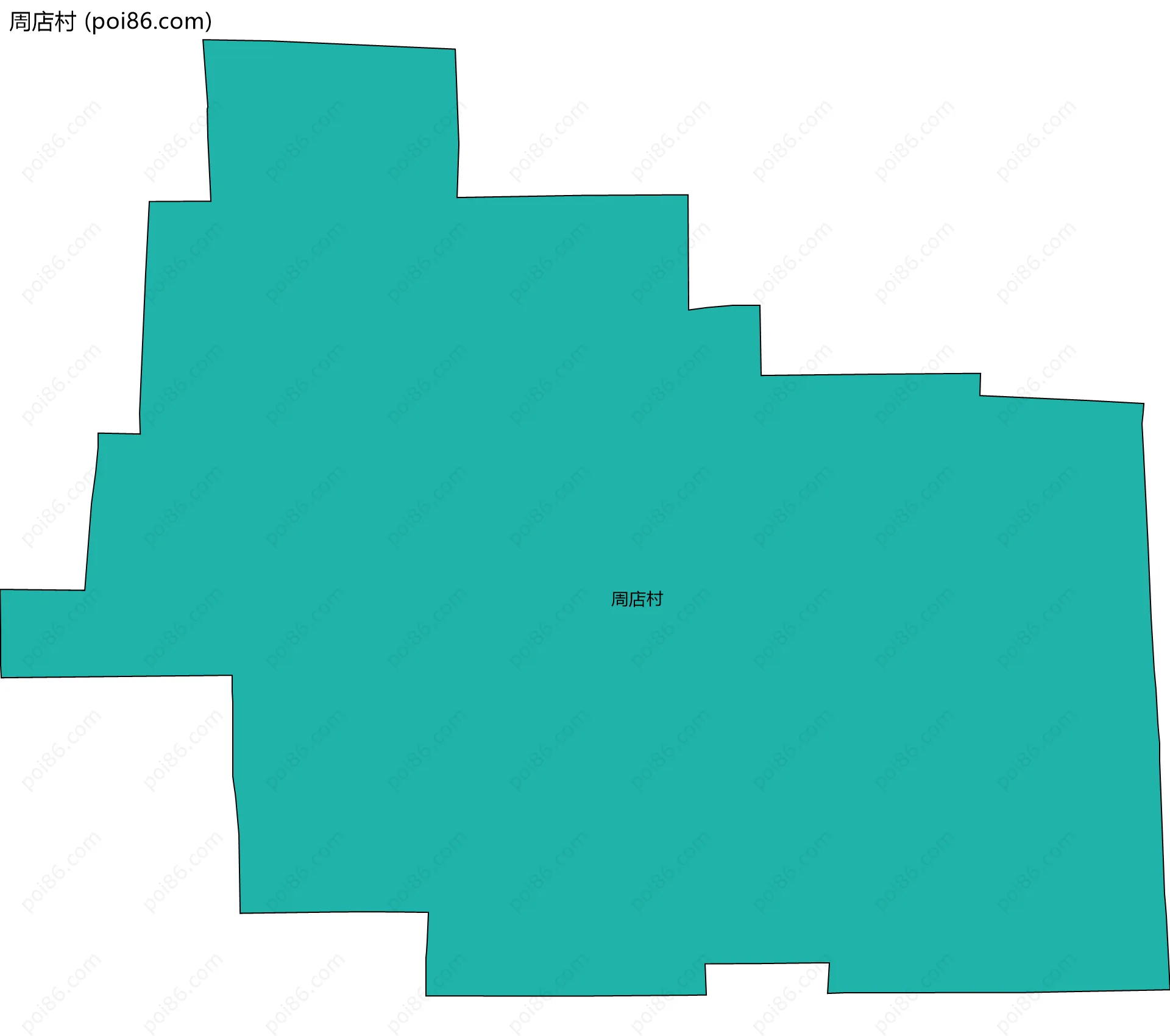 周店村边界地图