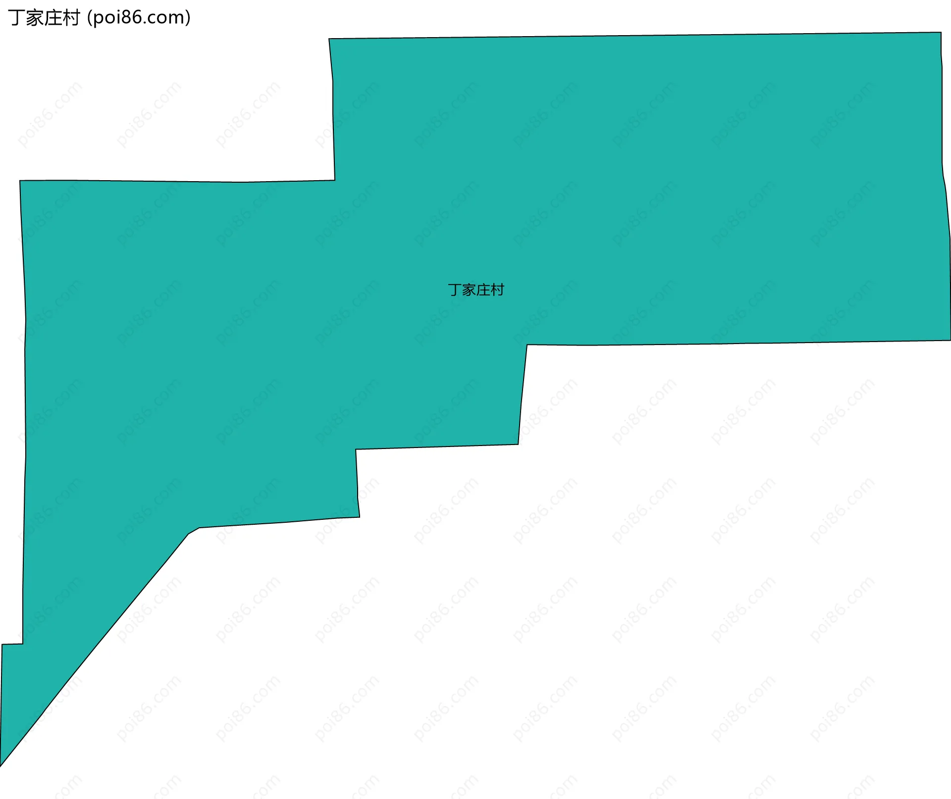 丁家庄村边界地图