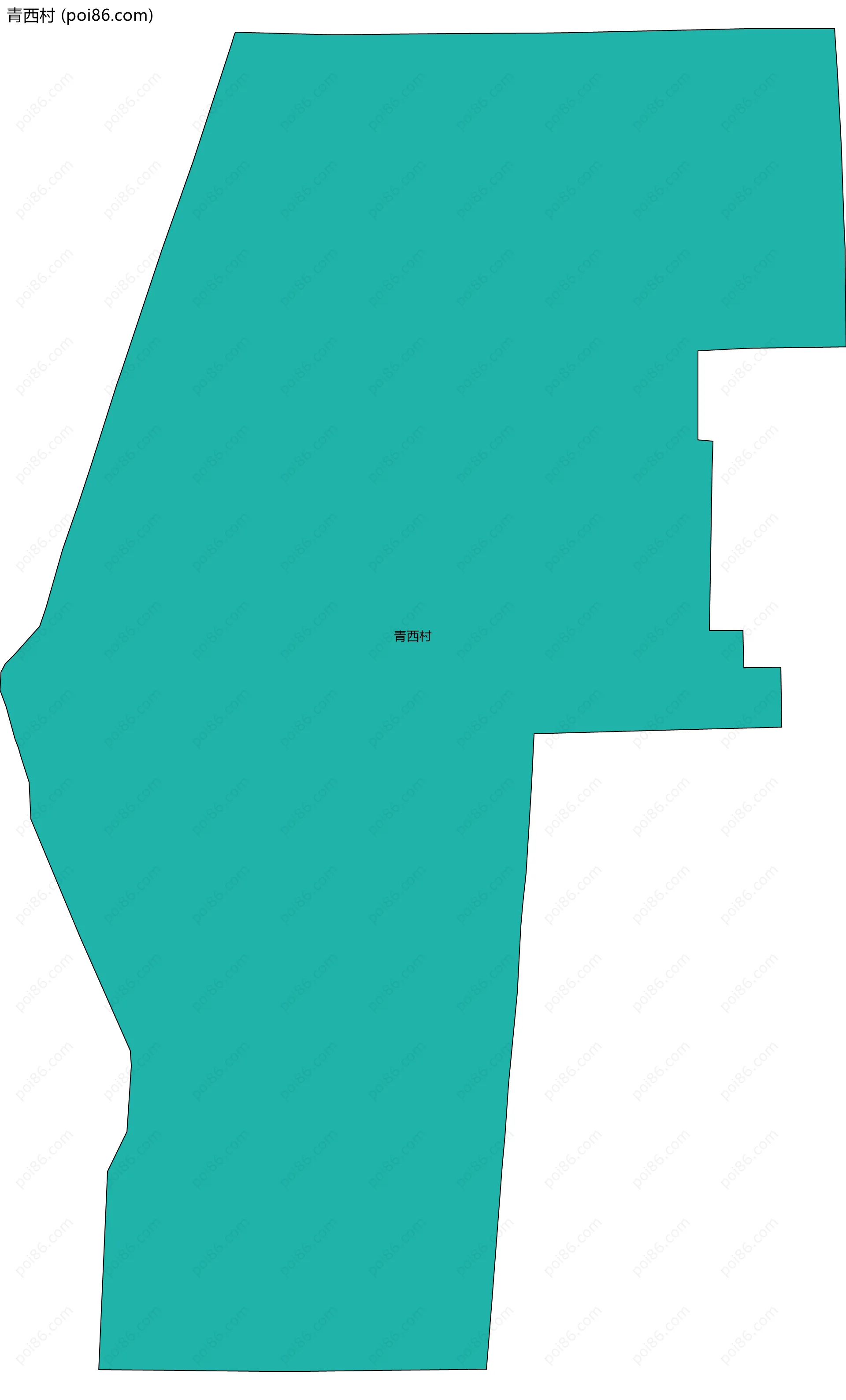 青西村边界地图