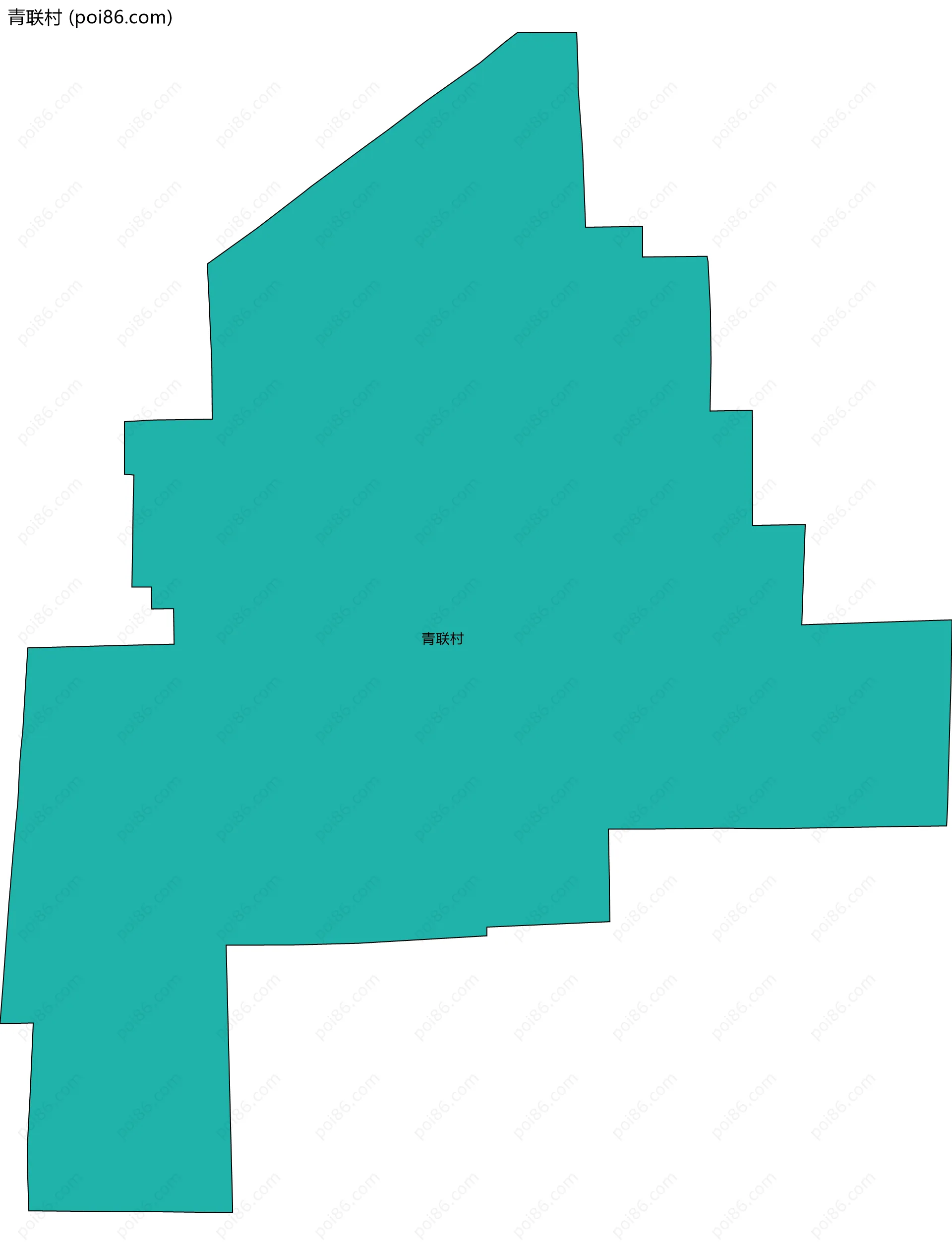 青联村边界地图