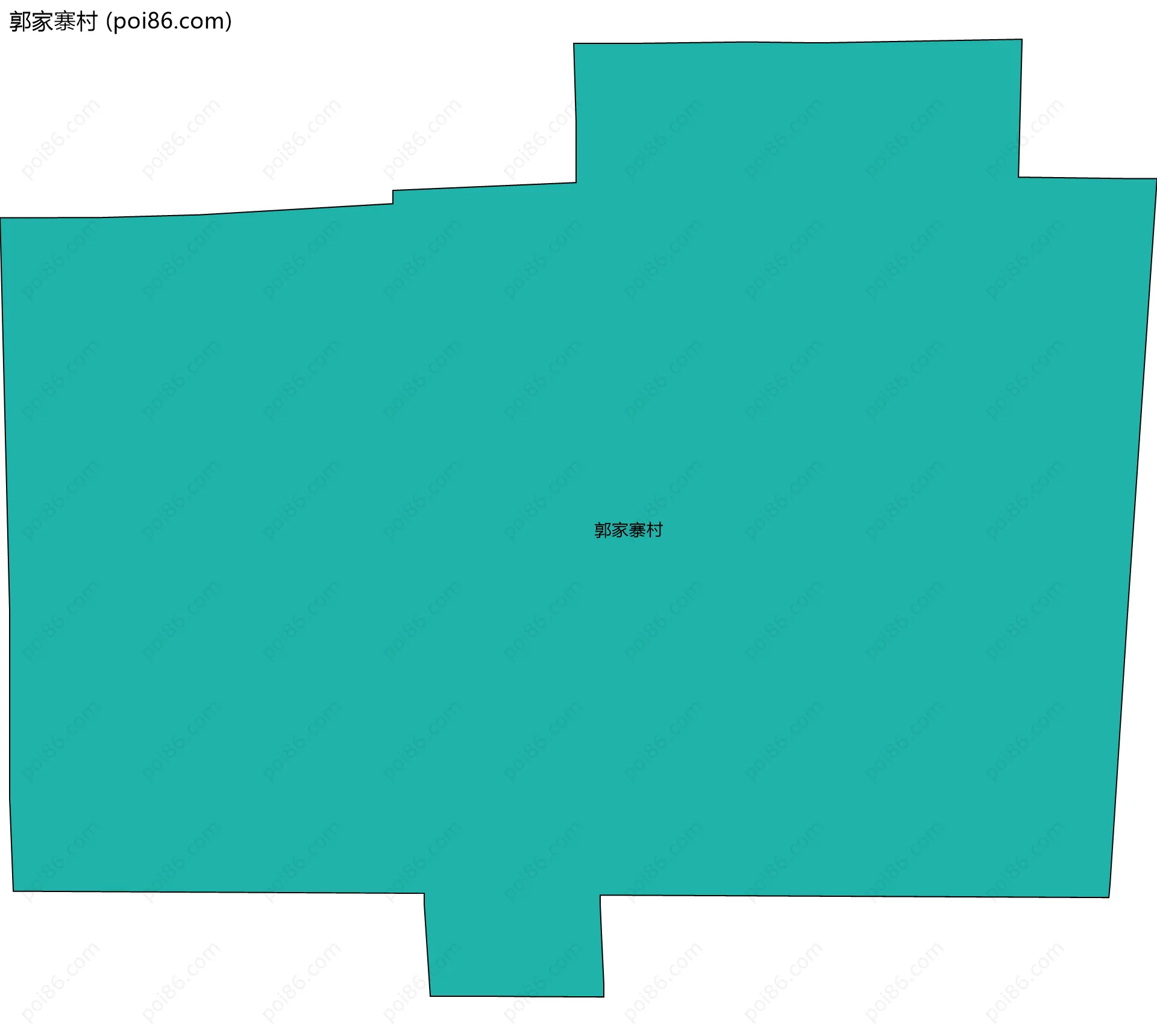郭家寨村边界地图