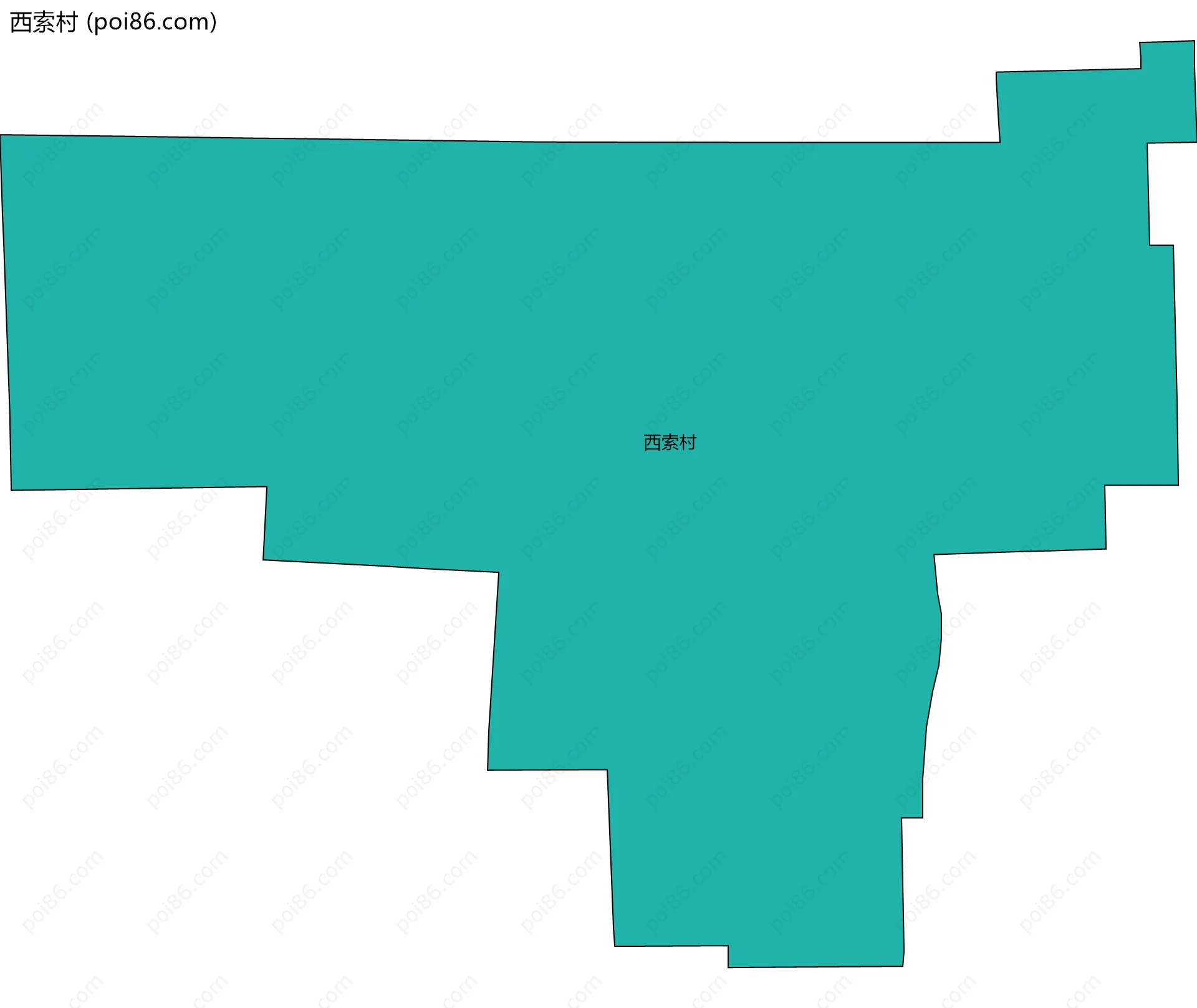 西索村边界地图