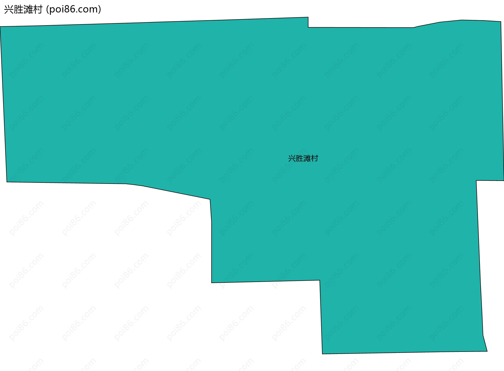 兴胜滩村边界地图