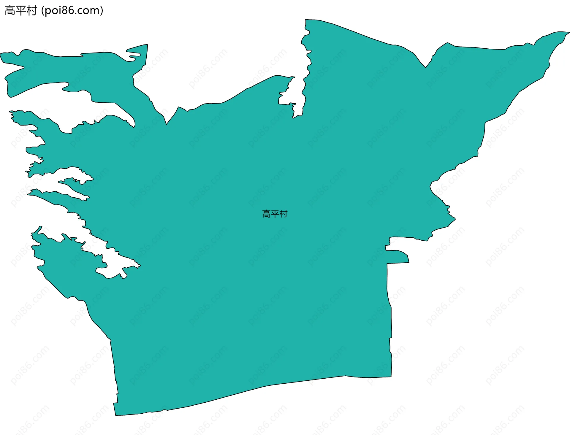 高平村边界地图