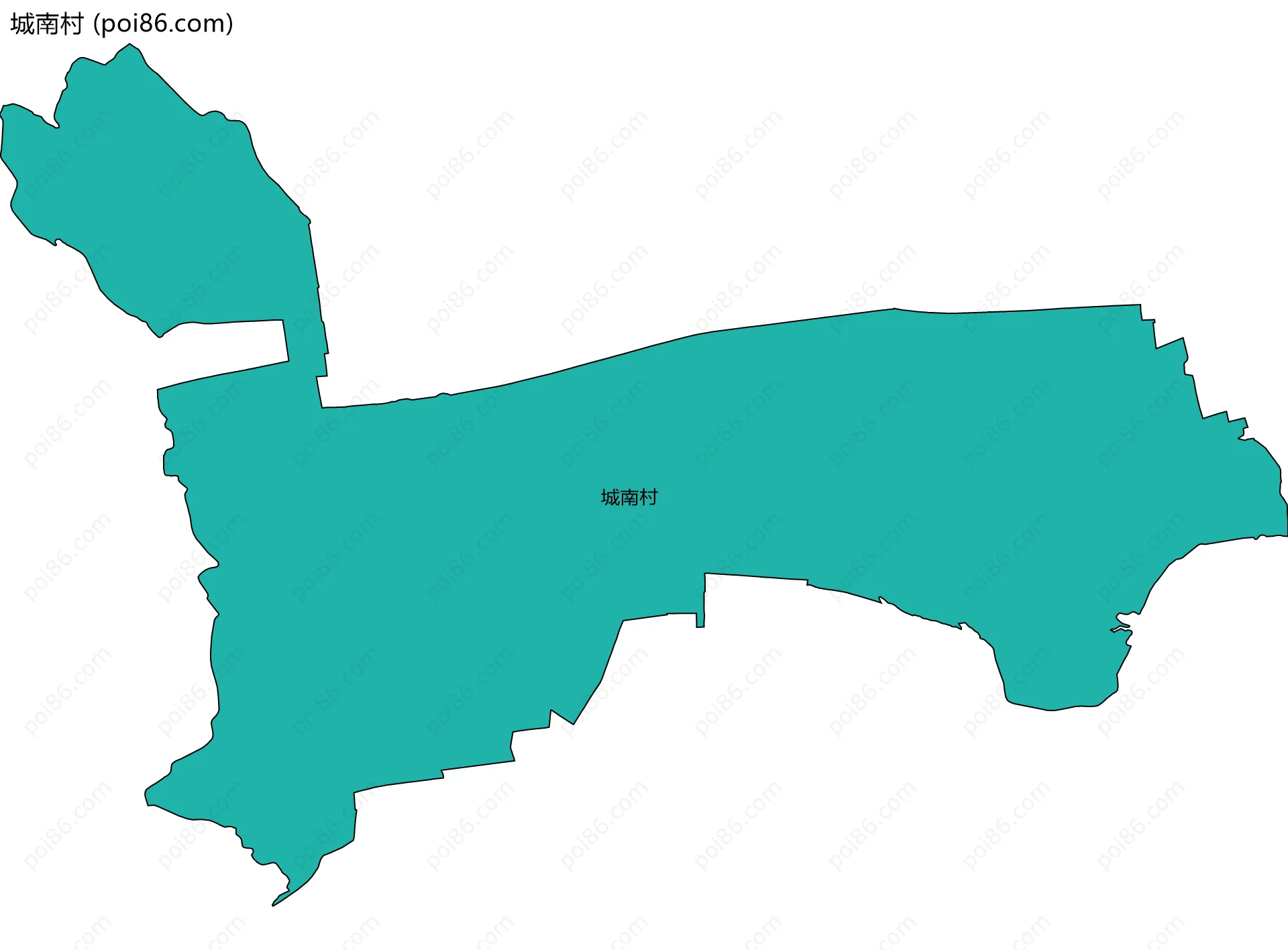城南村边界地图