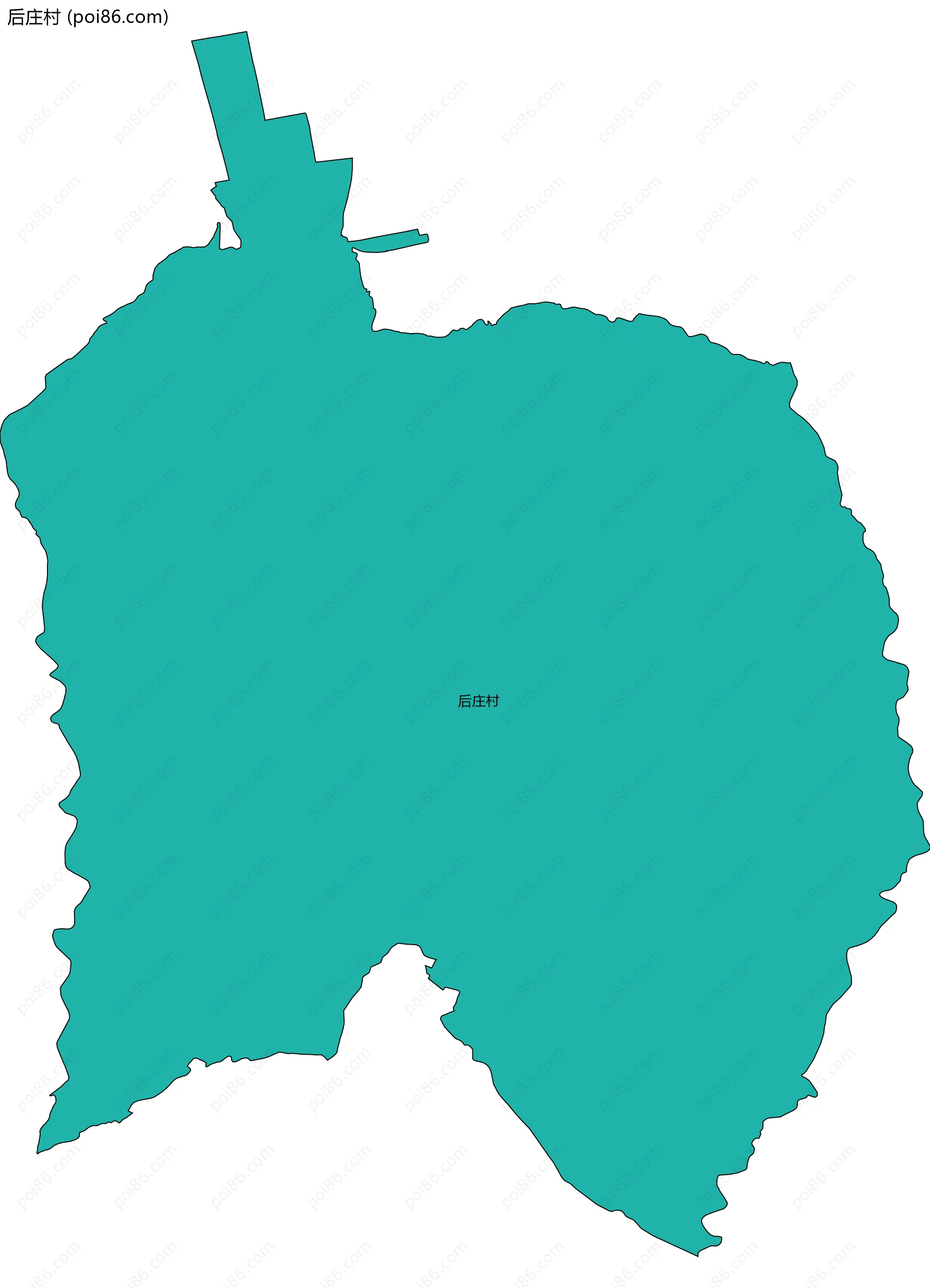 后庄村边界地图