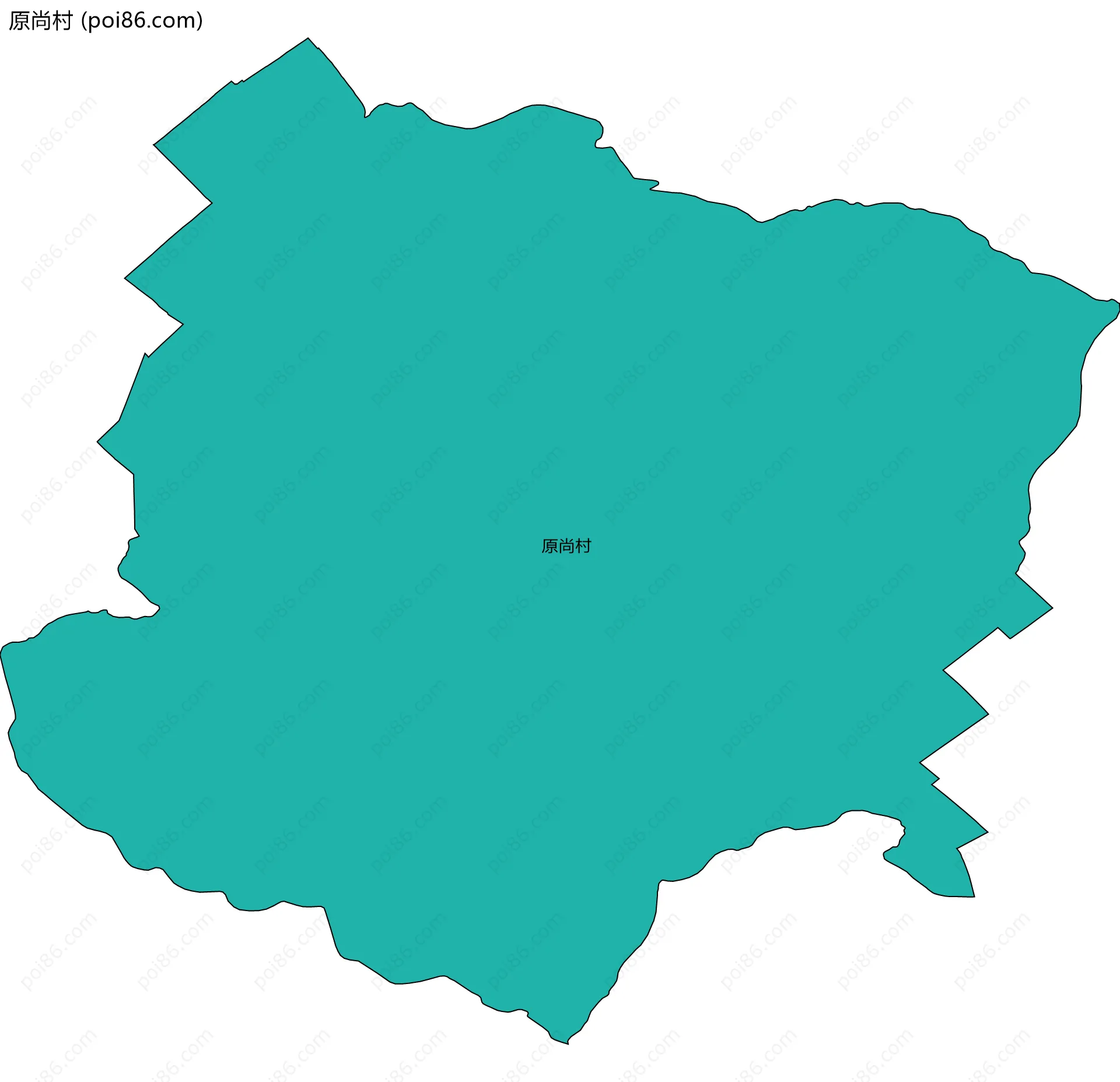 原尚村边界地图