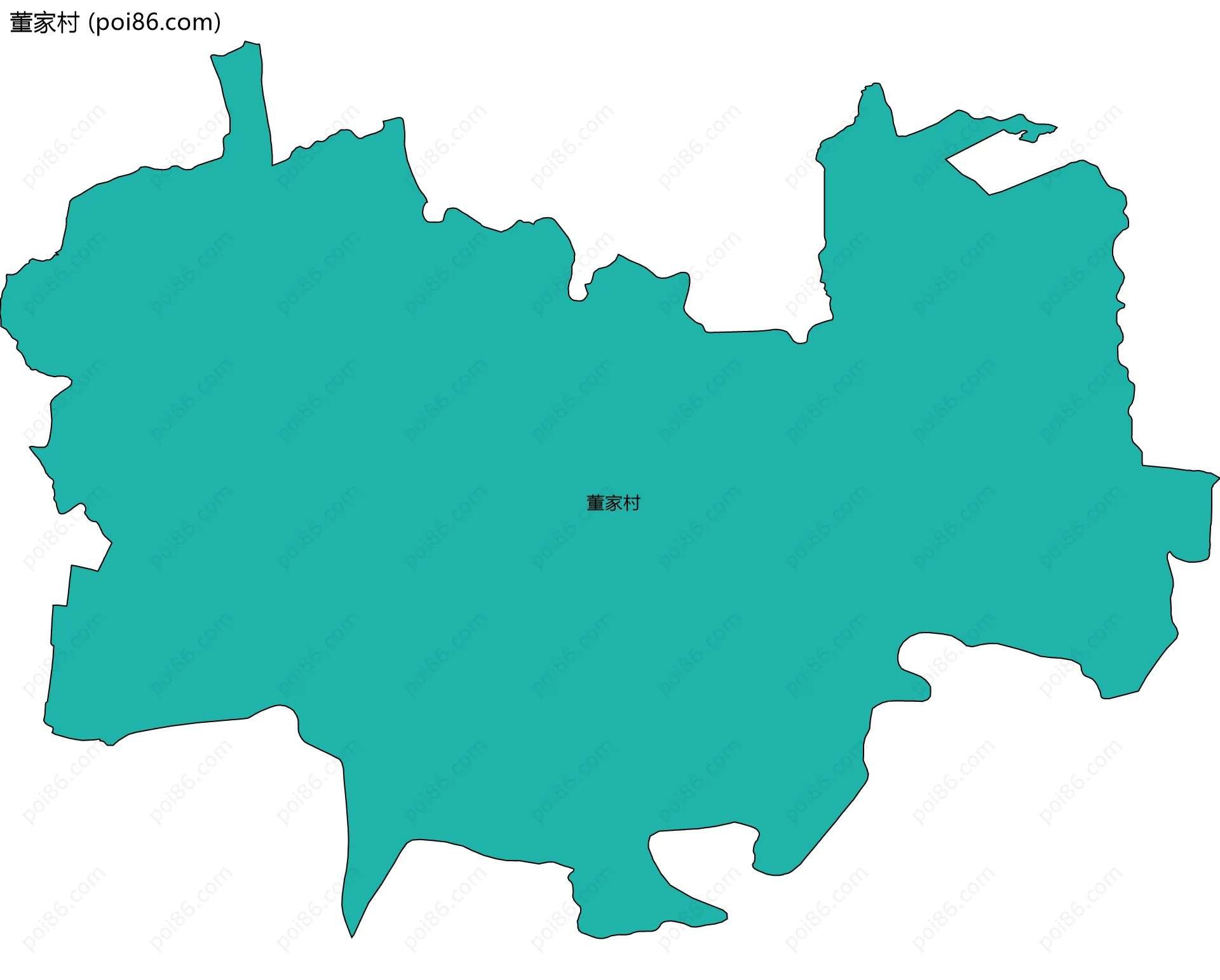 董家村边界地图