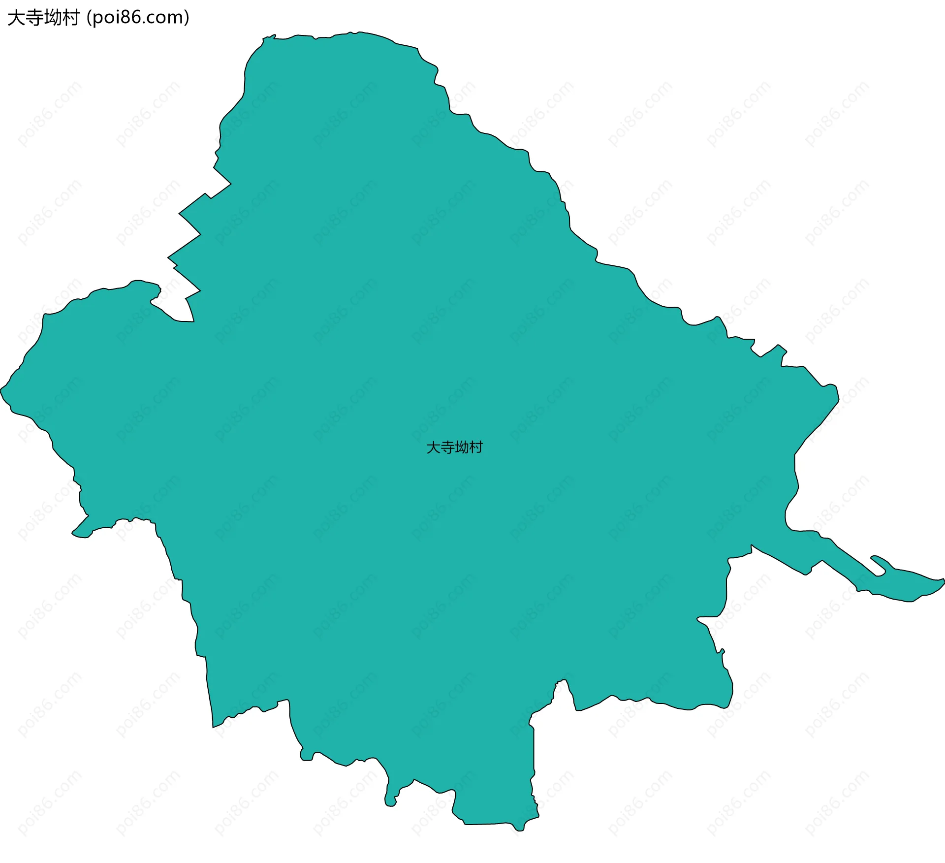 大寺坳村边界地图