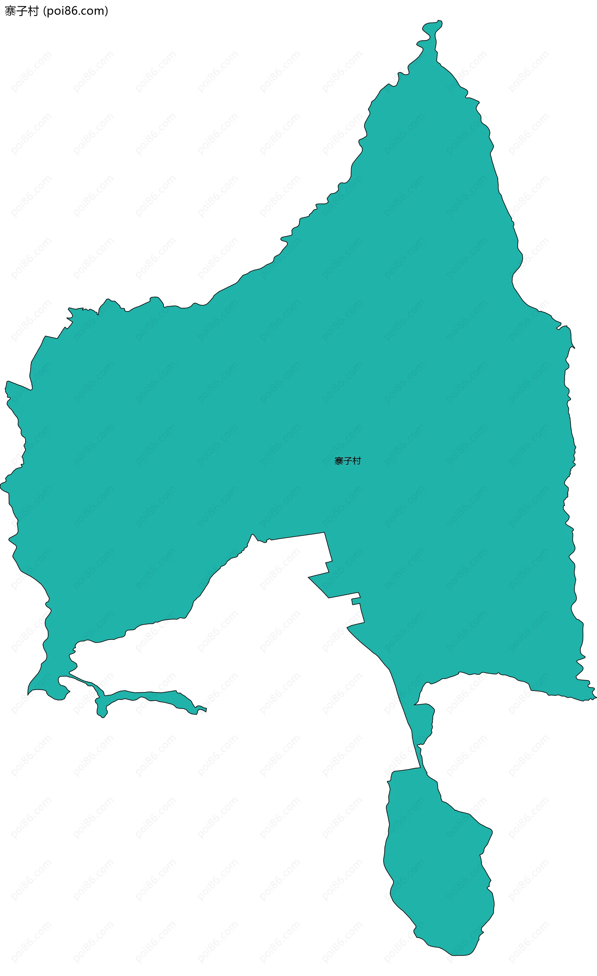 寨子村边界地图