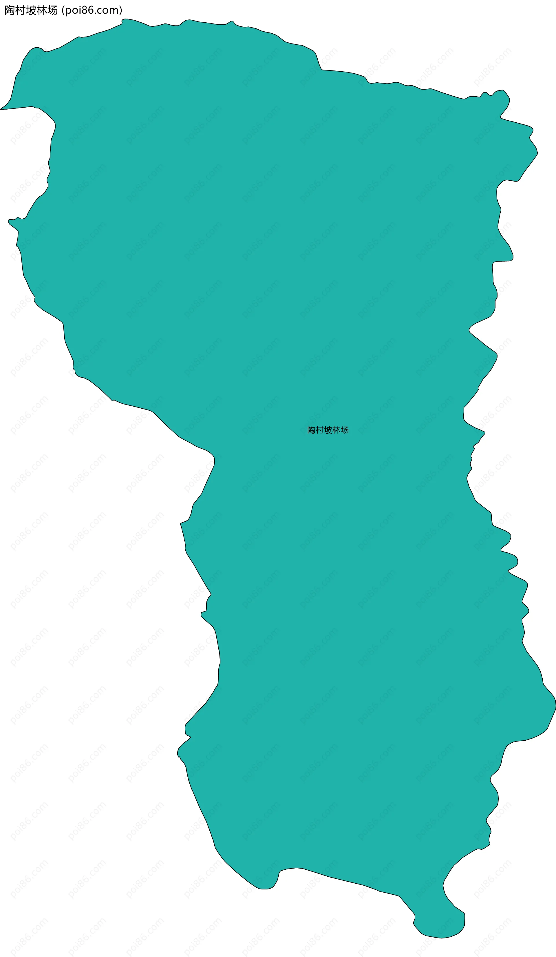 陶村坡林场边界地图