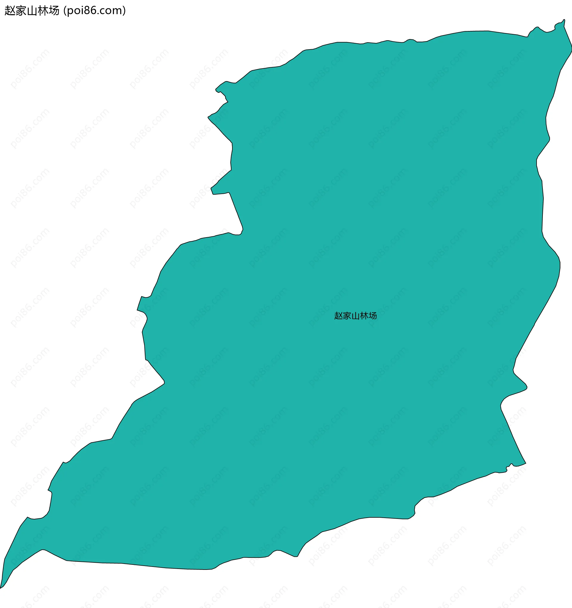 赵家山林场边界地图