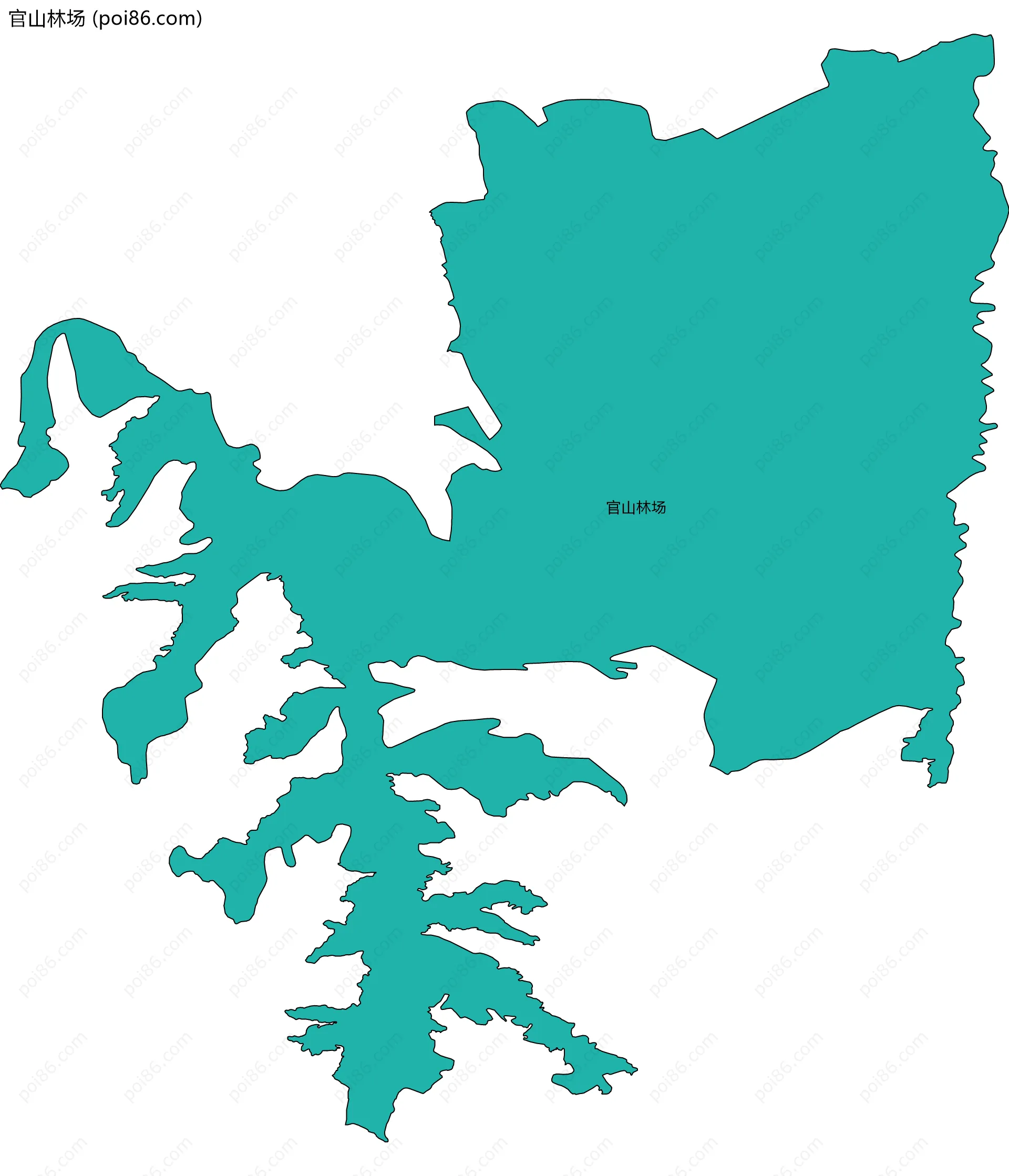 官山林场边界地图