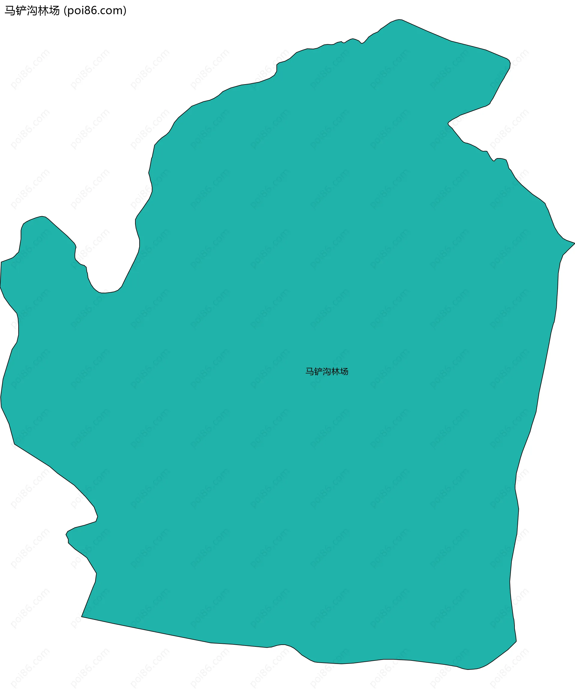 马铲沟林场边界地图