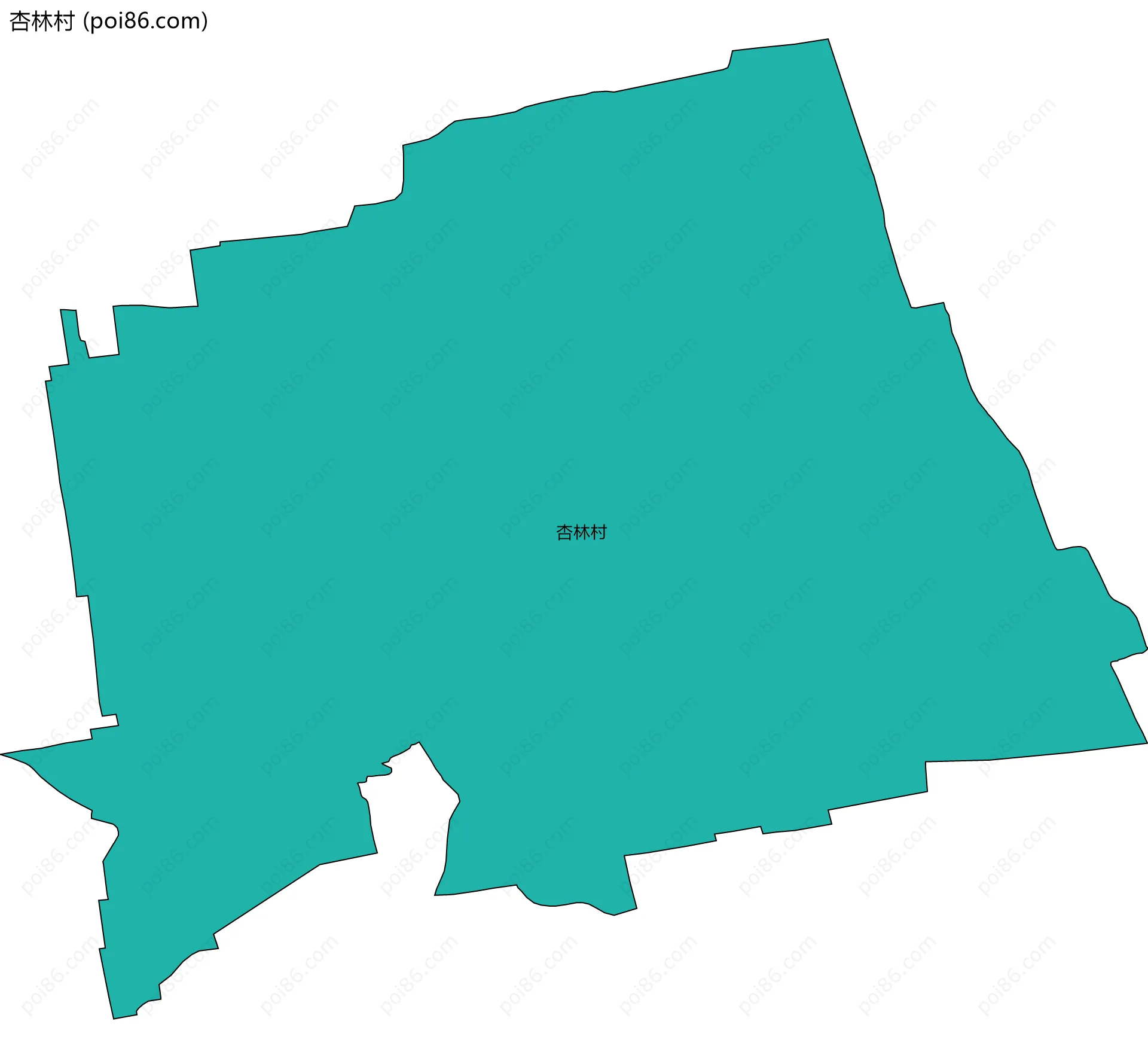 杏林村边界地图