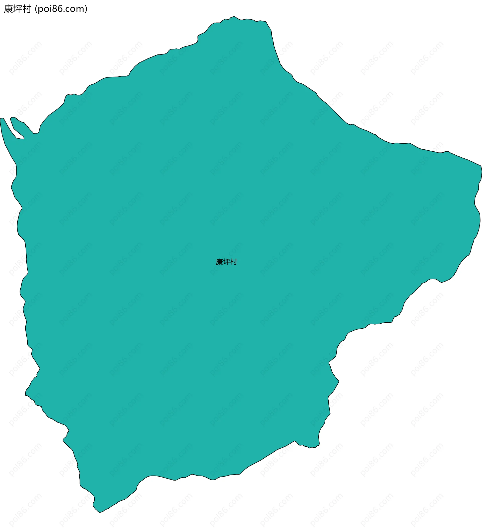 康坪村边界地图