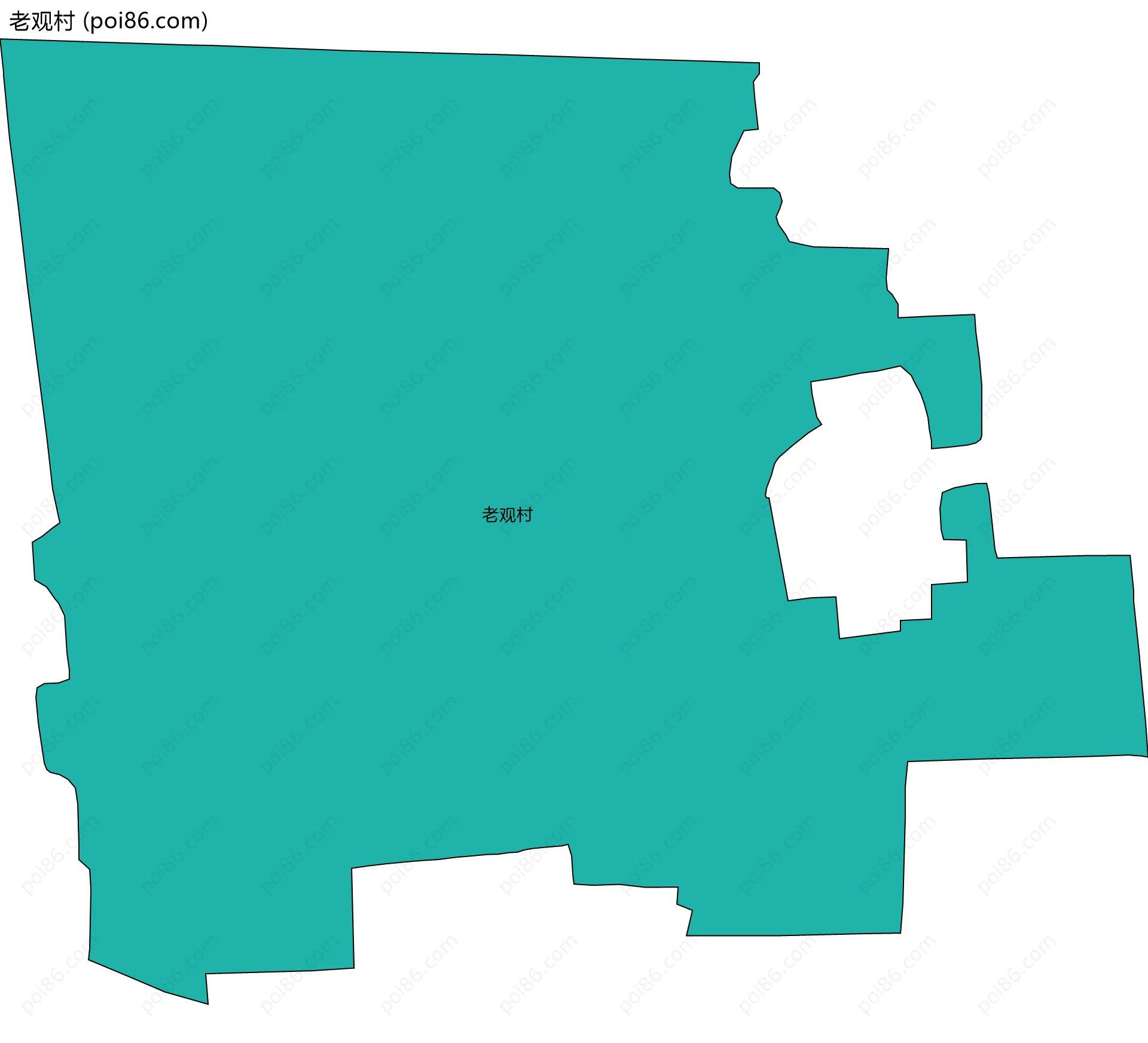 老观村边界地图