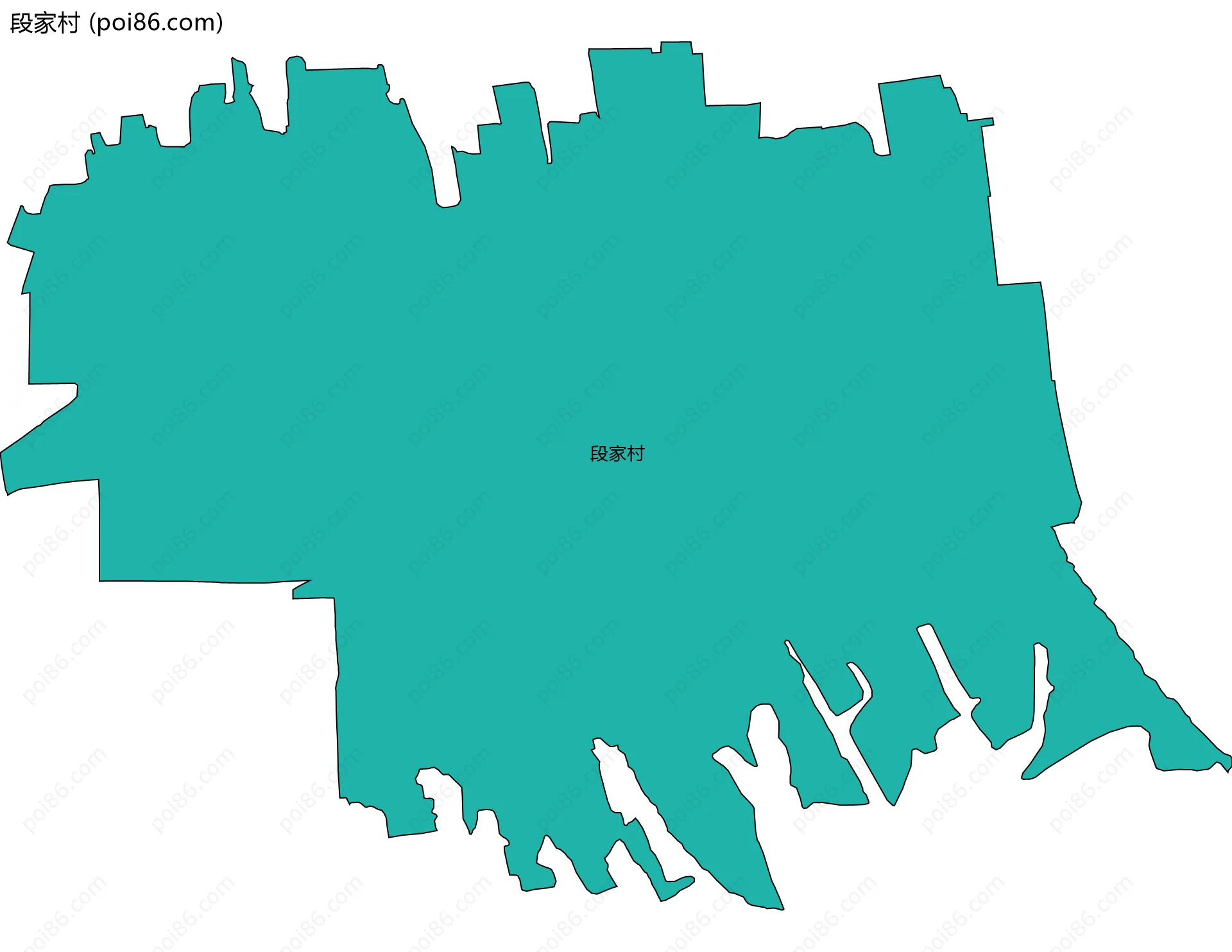 段家村边界地图