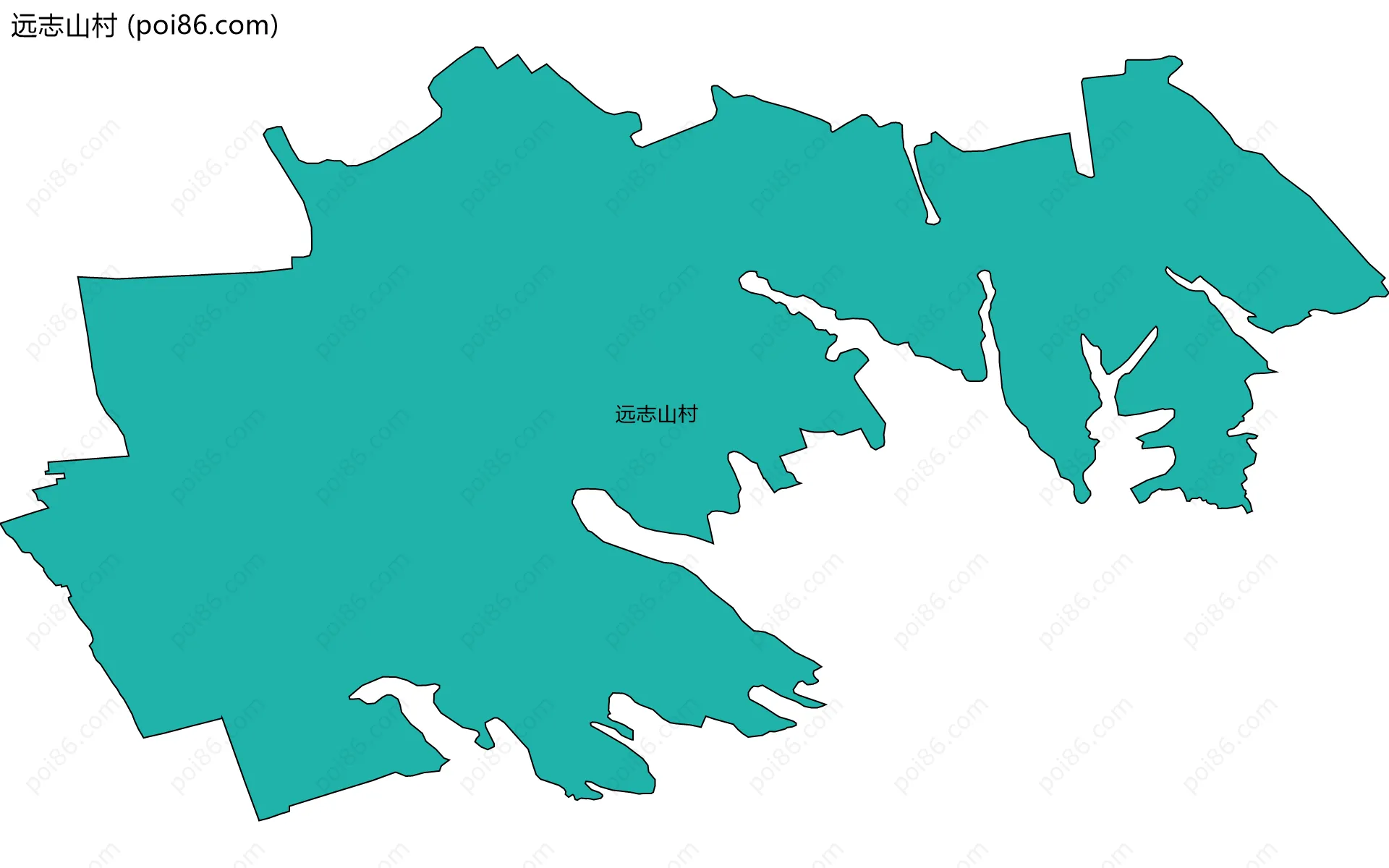 远志山村边界地图