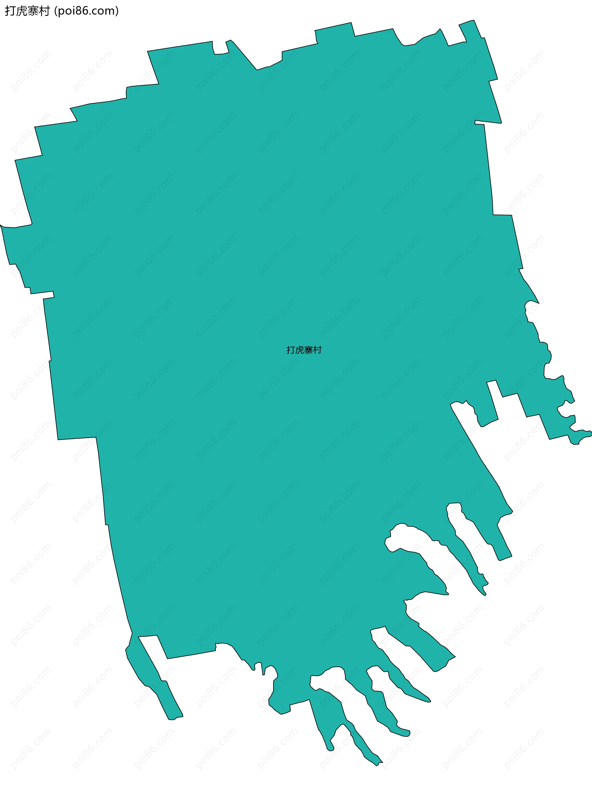 打虎寨村边界地图