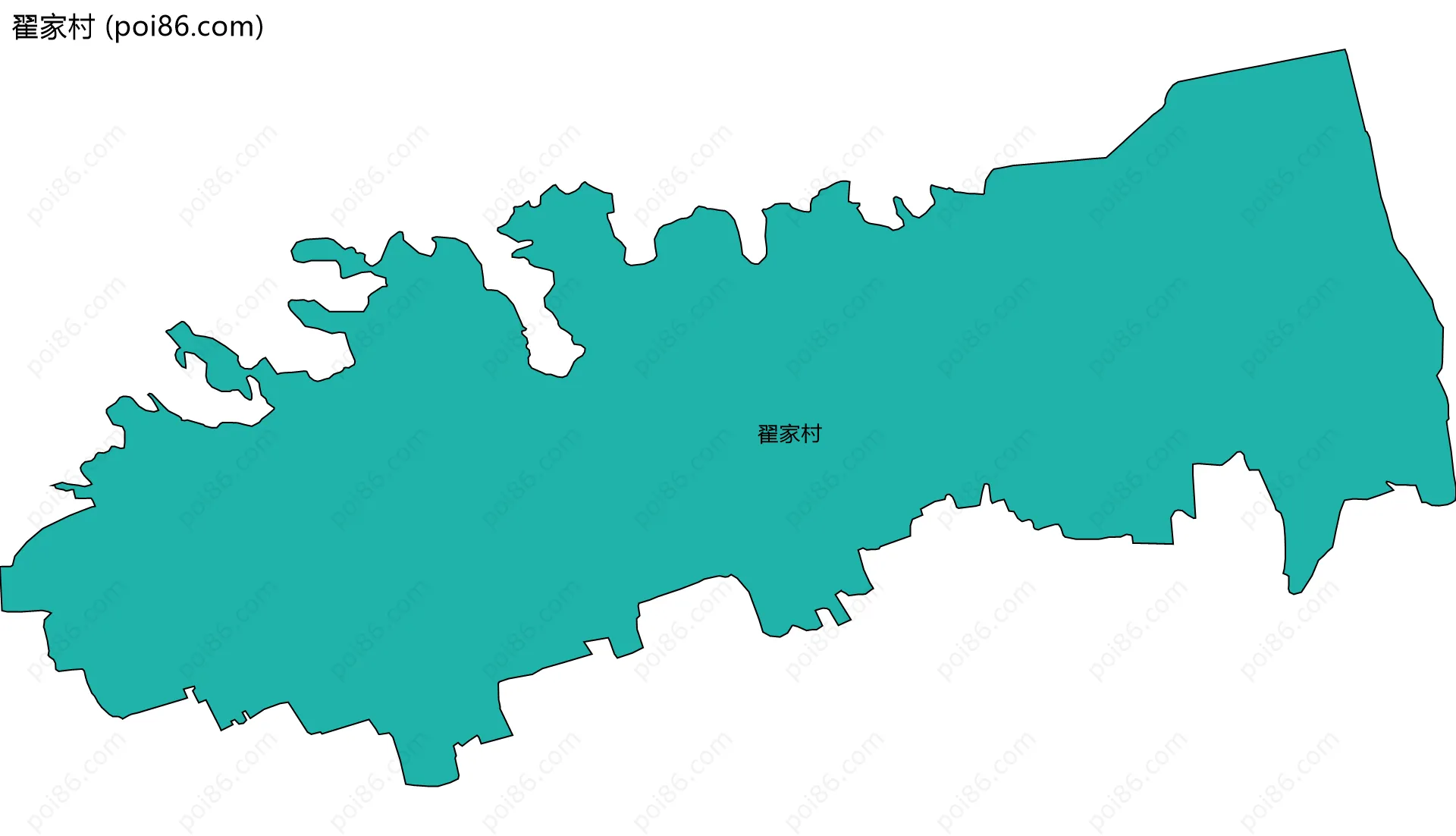 翟家村边界地图