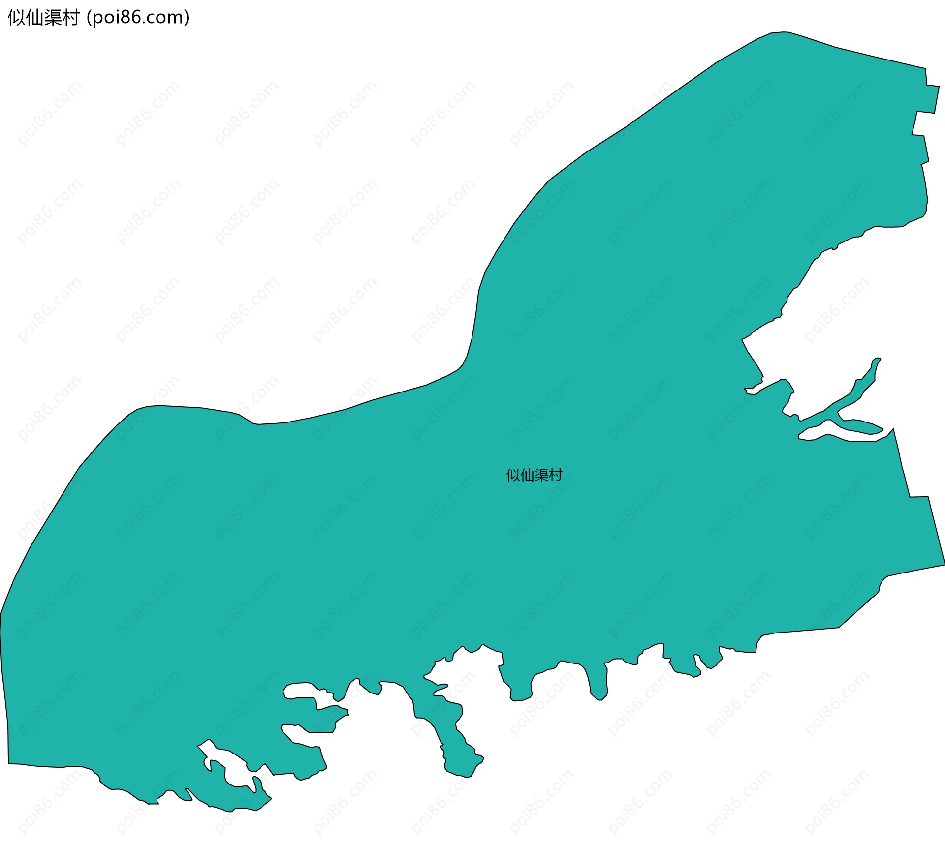 似仙渠村边界地图