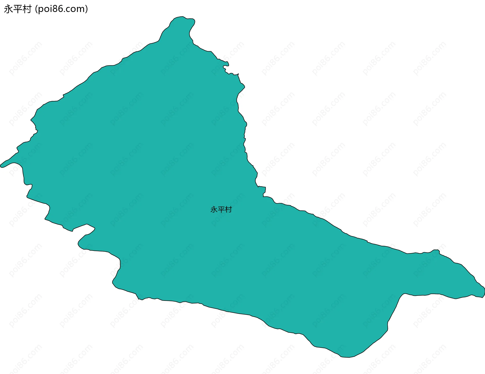 永平村边界地图