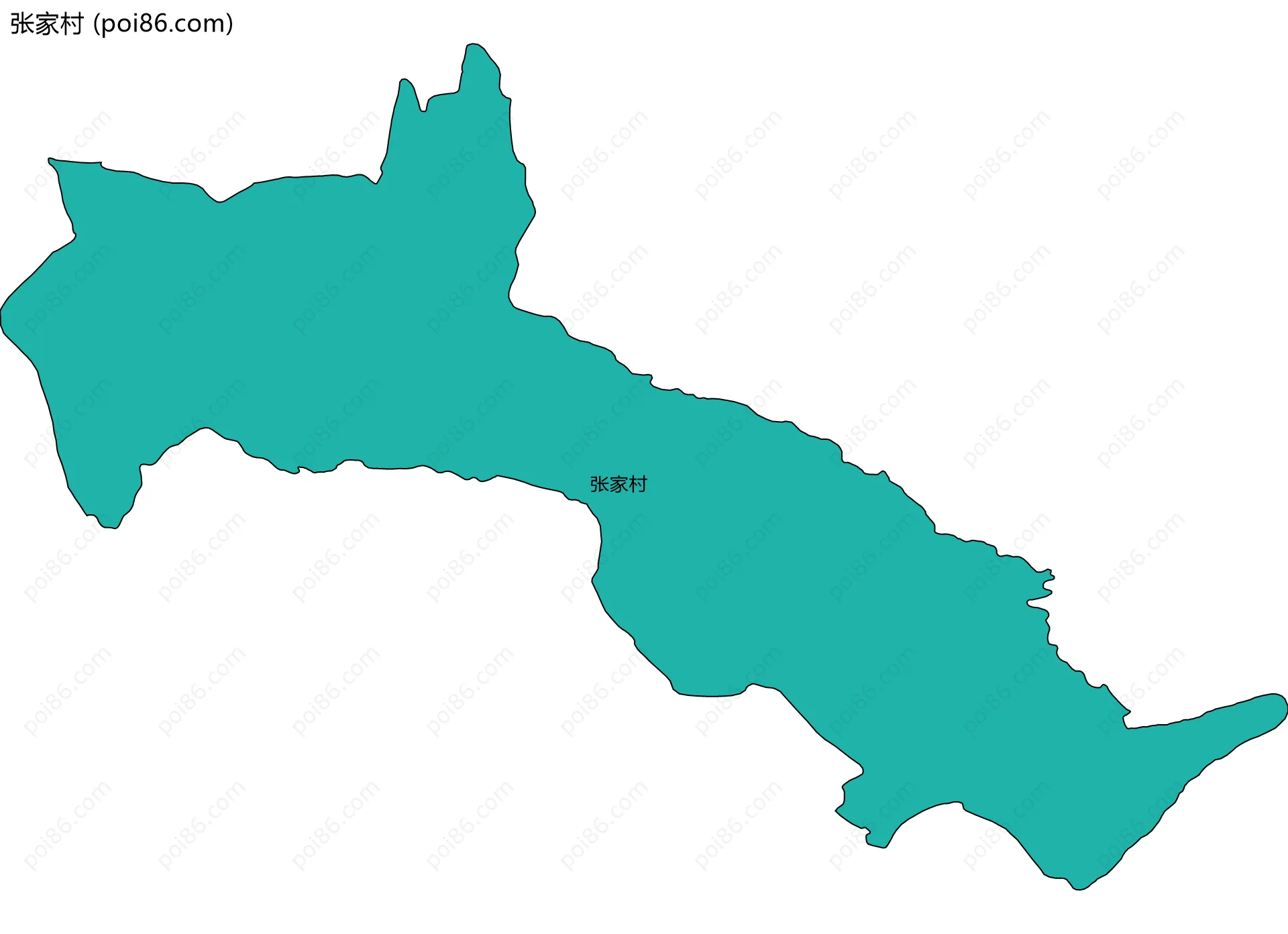张家村边界地图