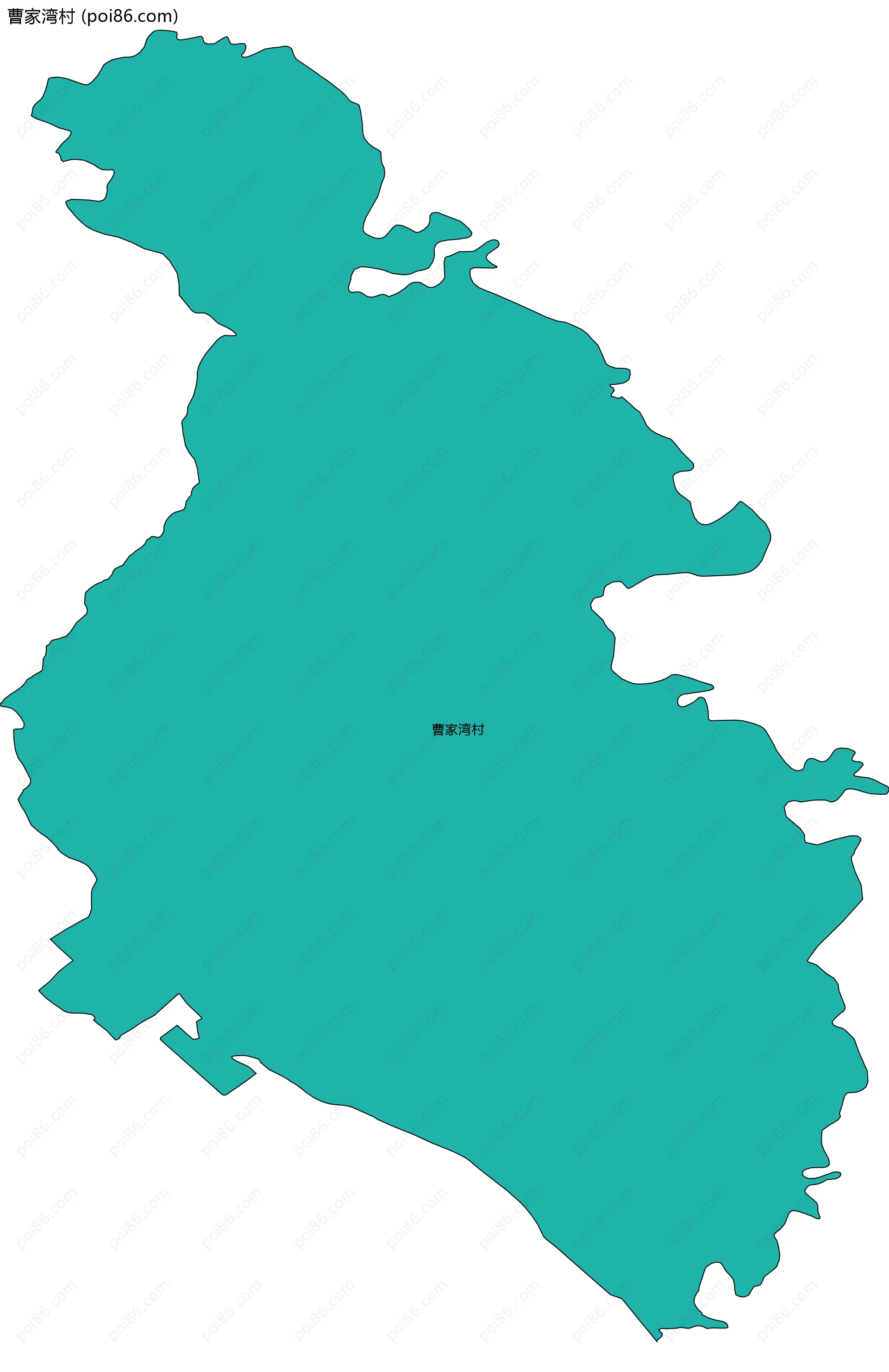 曹家湾村边界地图