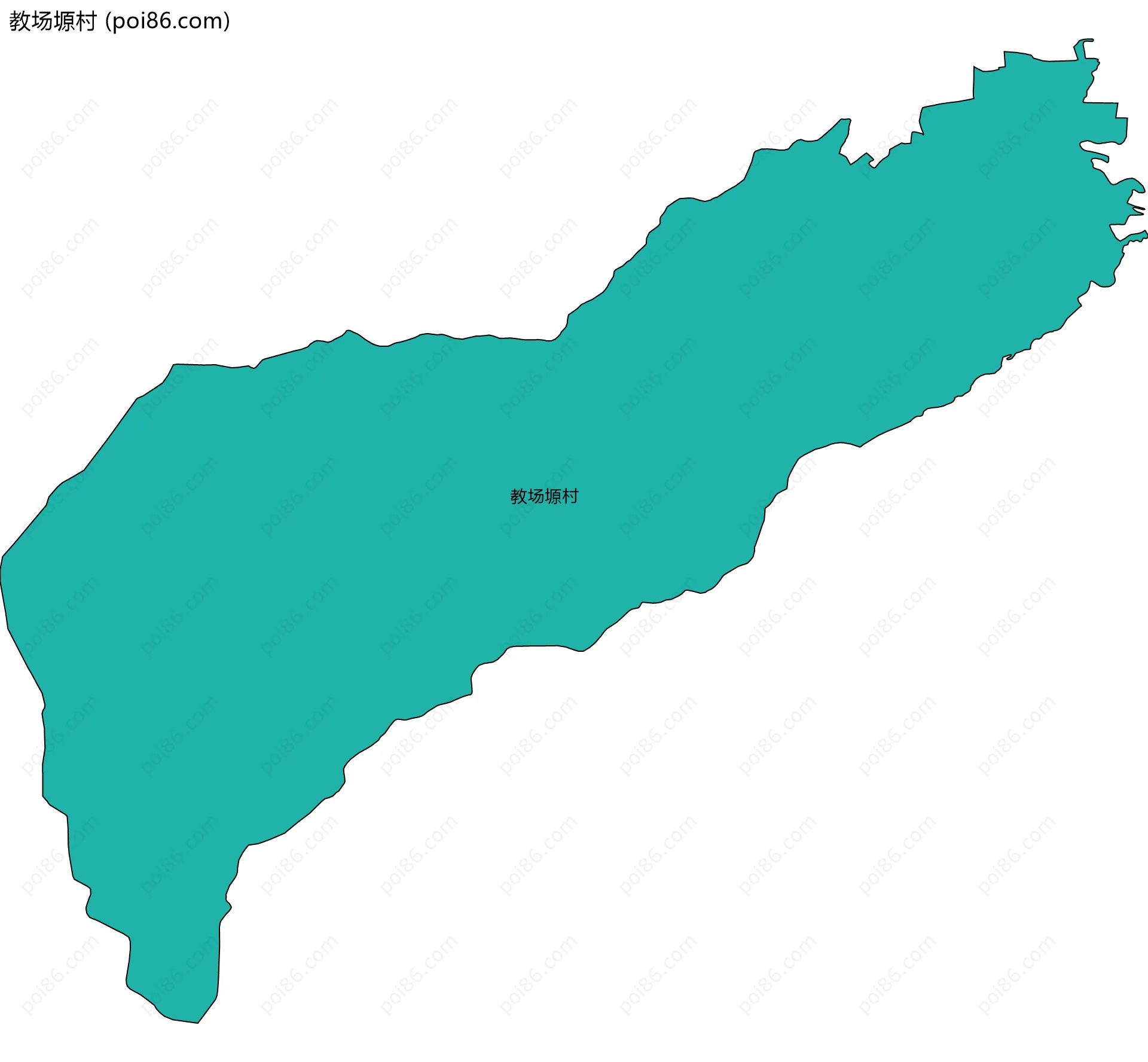 教场塬村边界地图