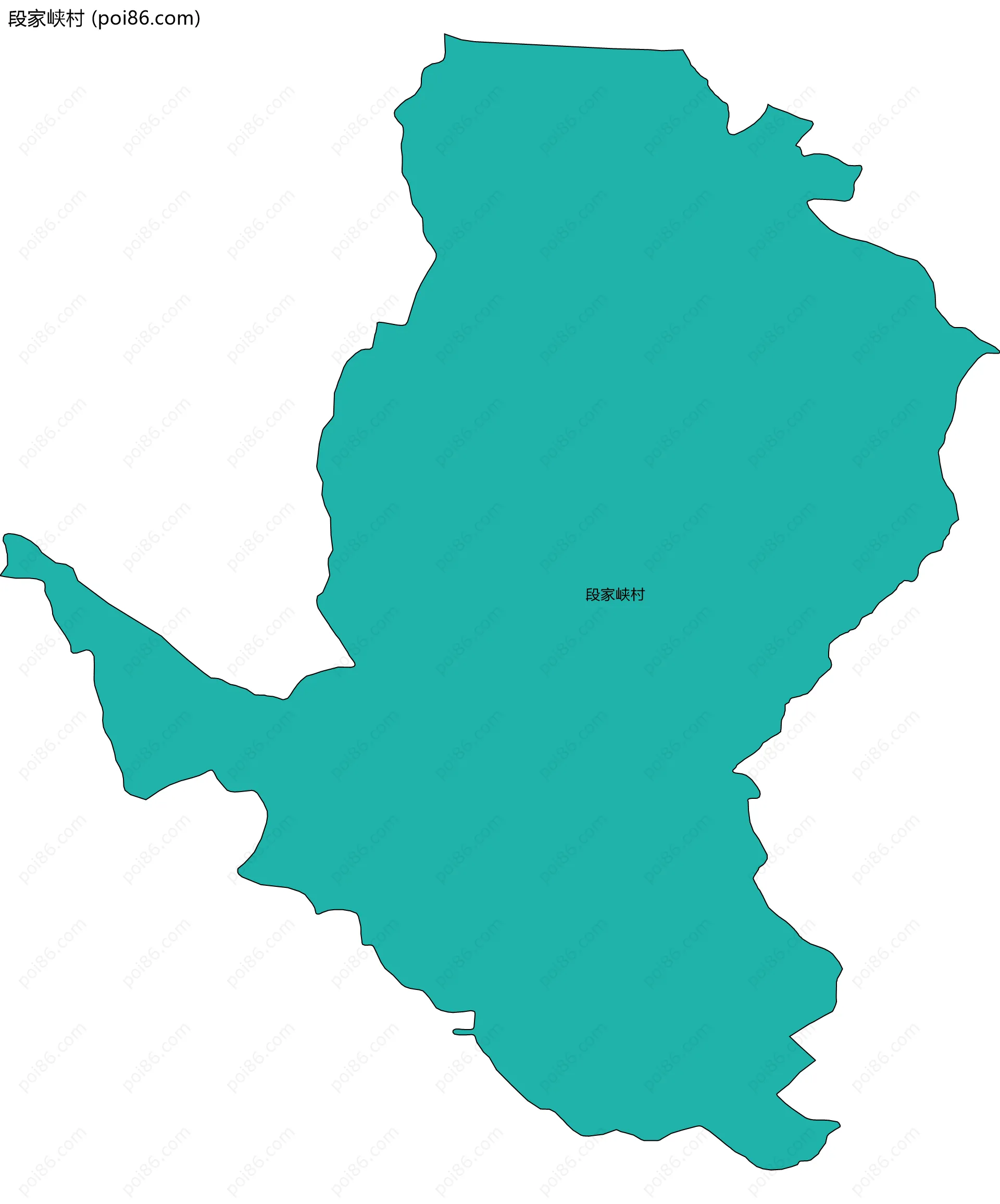 段家峡村边界地图