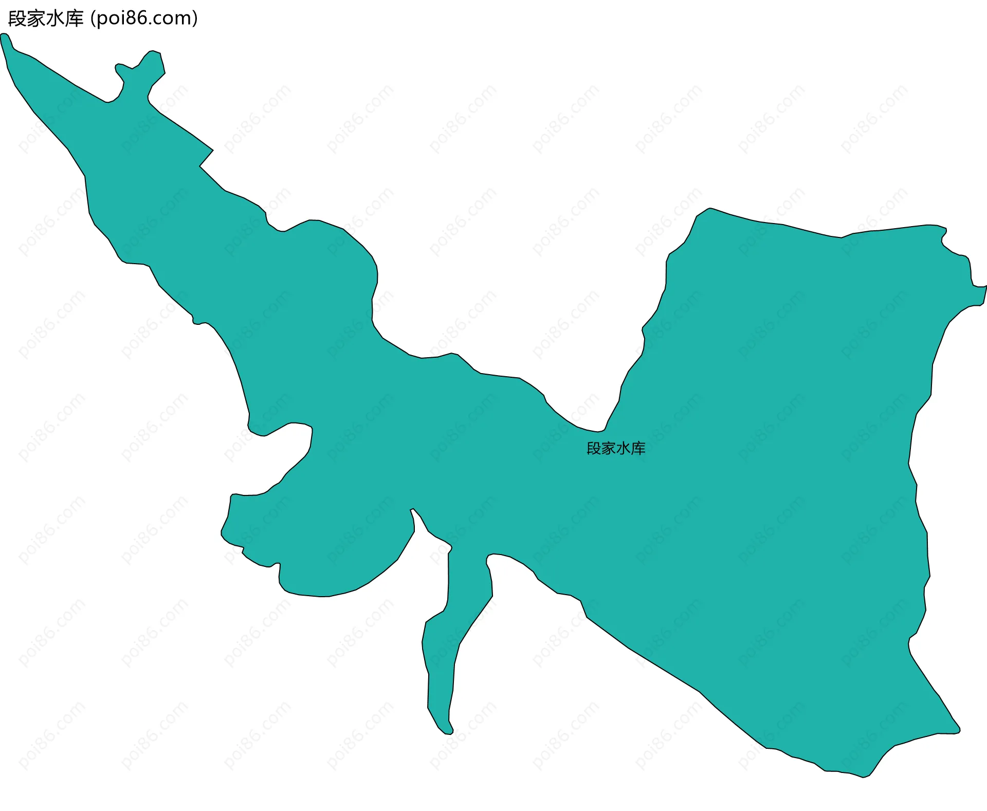 段家水库边界地图