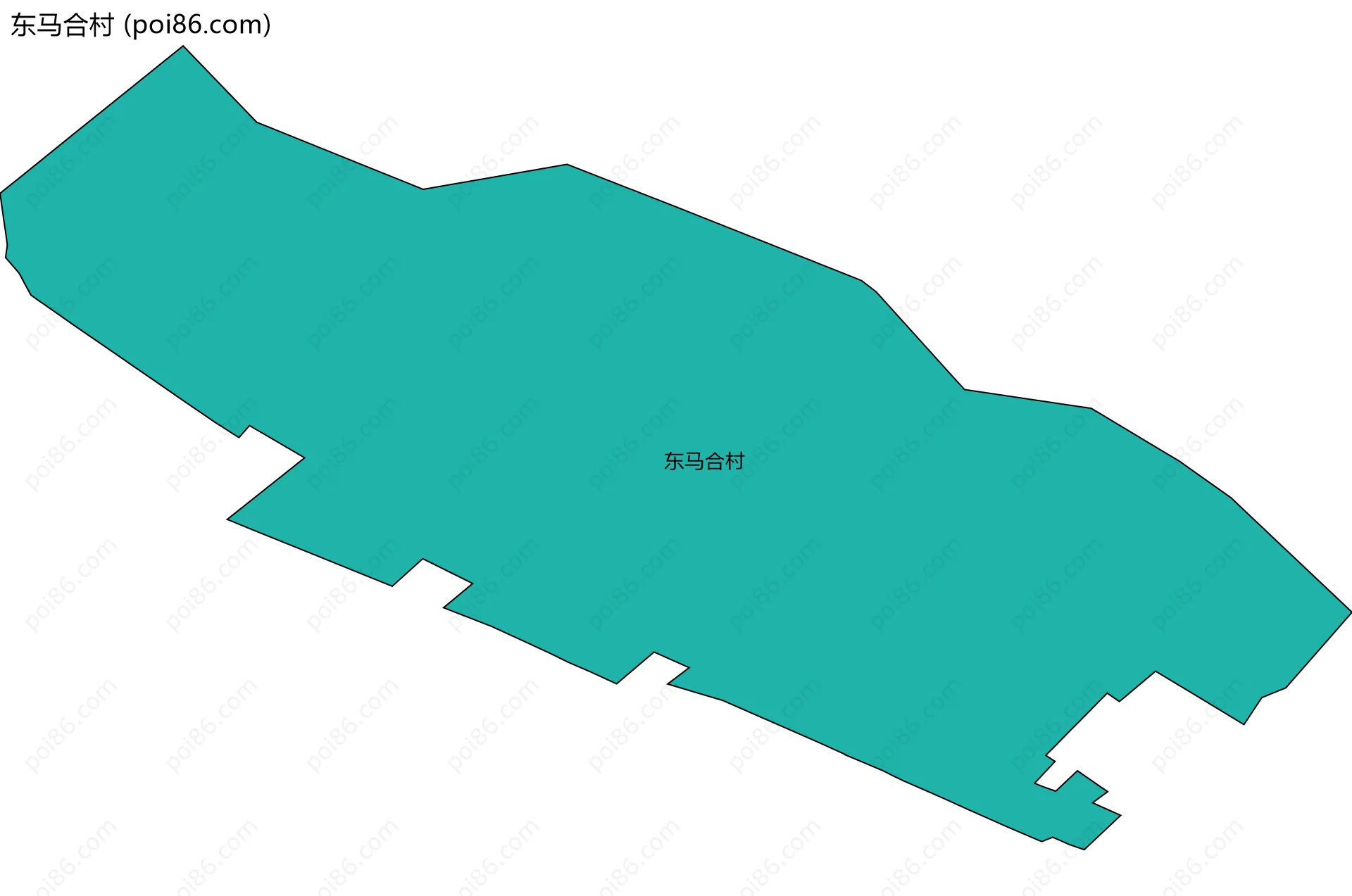 东马合村边界地图