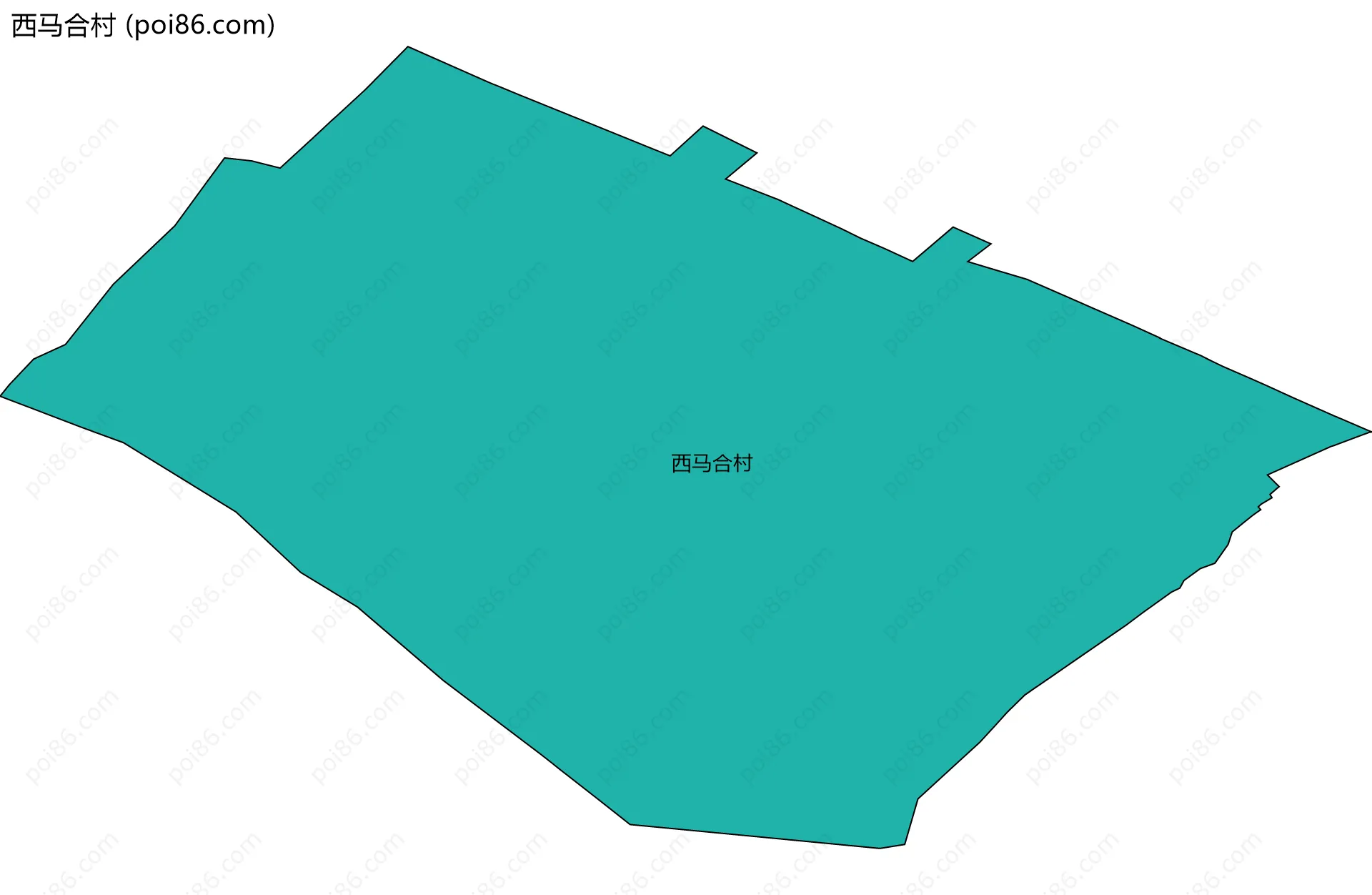 西马合村边界地图